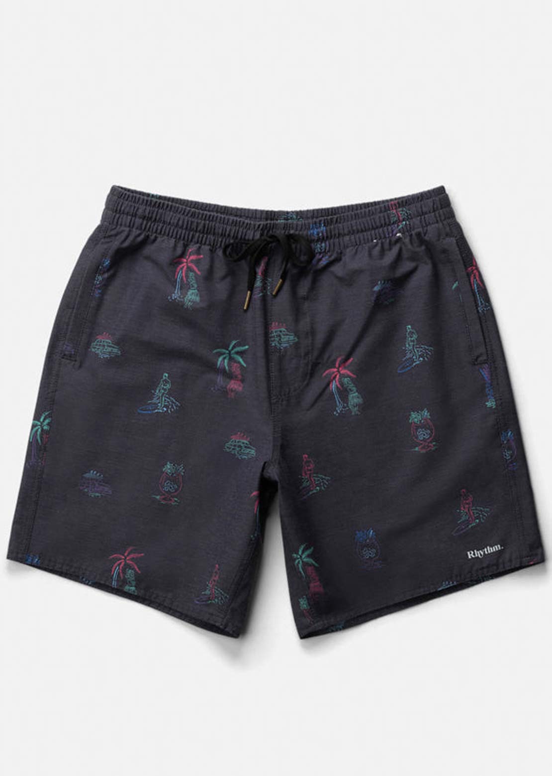 Rhythm Men's Vibes Beach Shorts Black