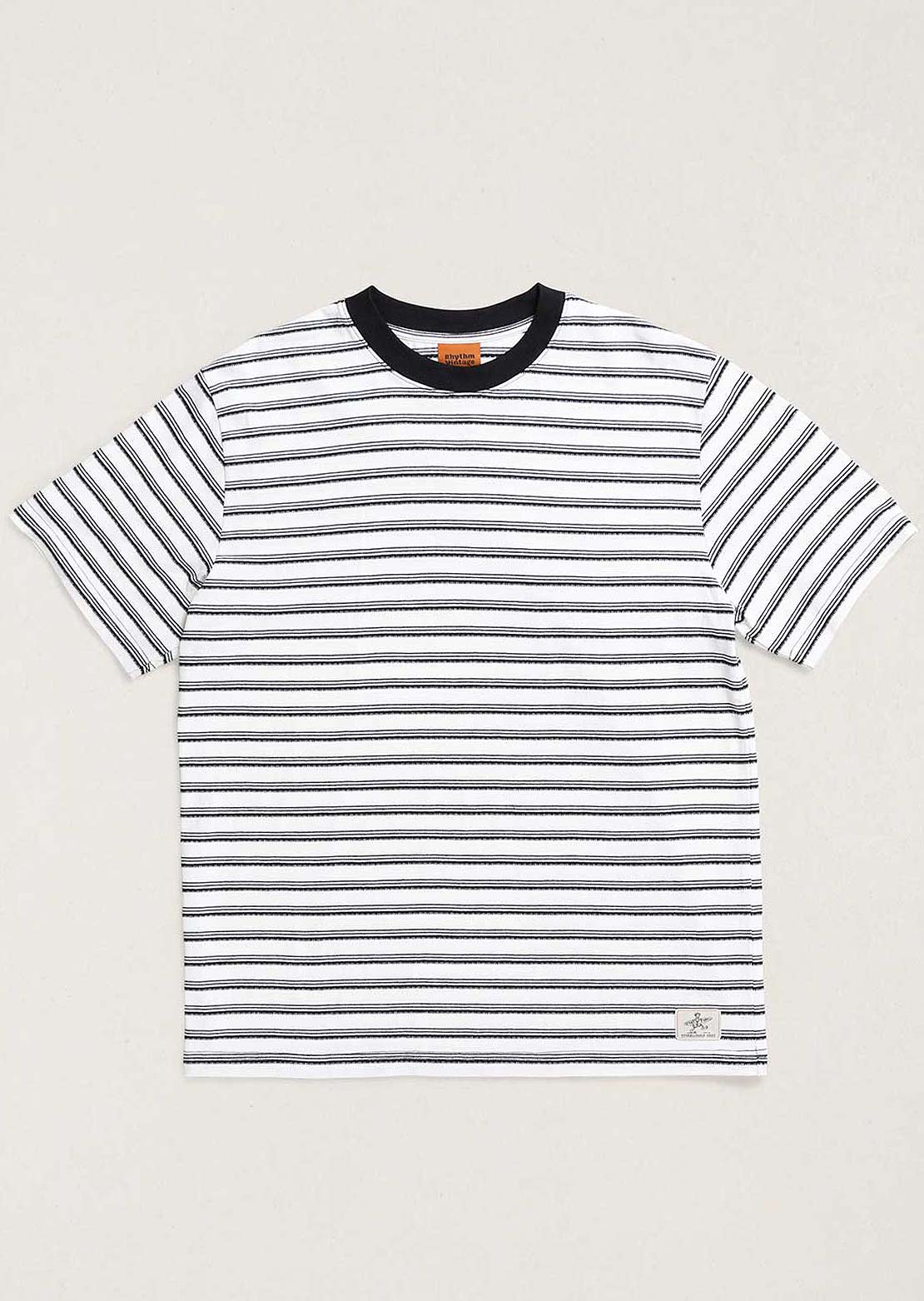 Rhythm Men's Vintage Stripe T-Shirt Natural