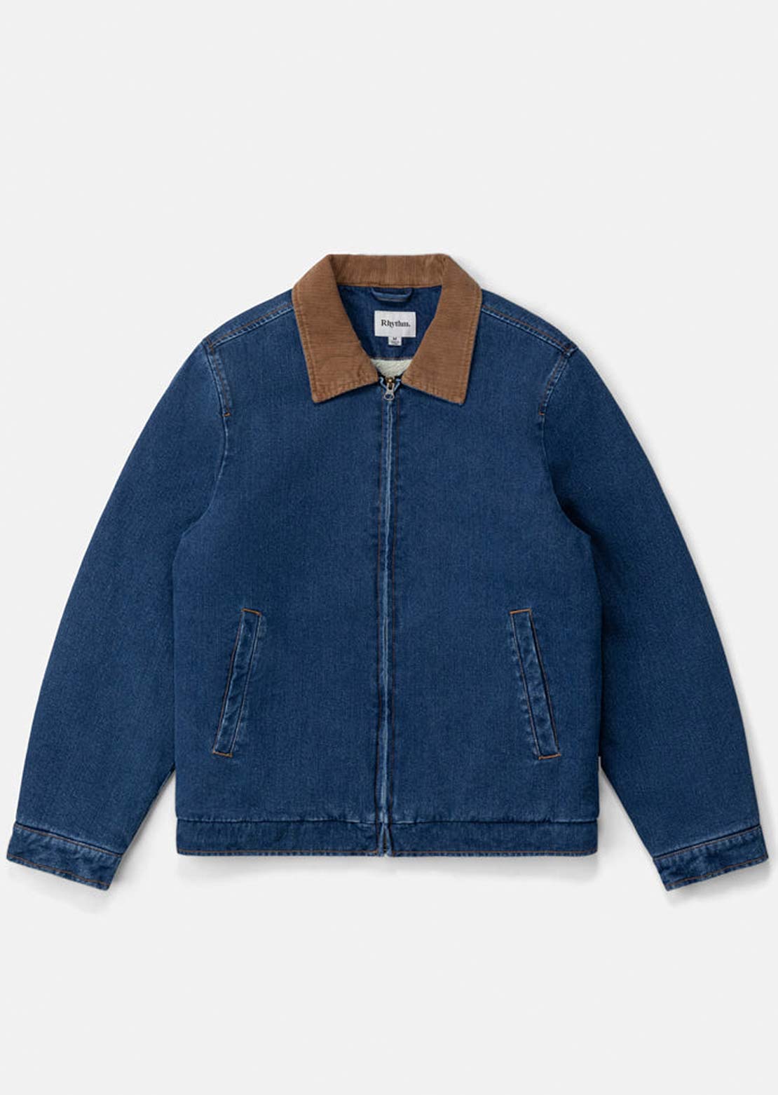Rhythm Men's Washed Denim James Jacket Blue Wash