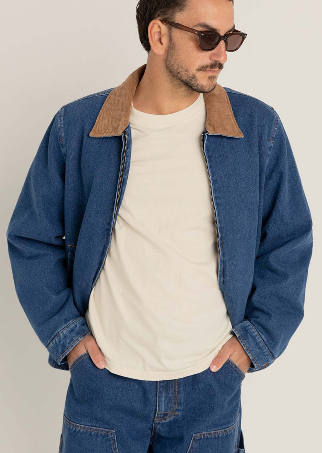 Rhythm Men's Washed Denim James Jacket - PRFO Sports