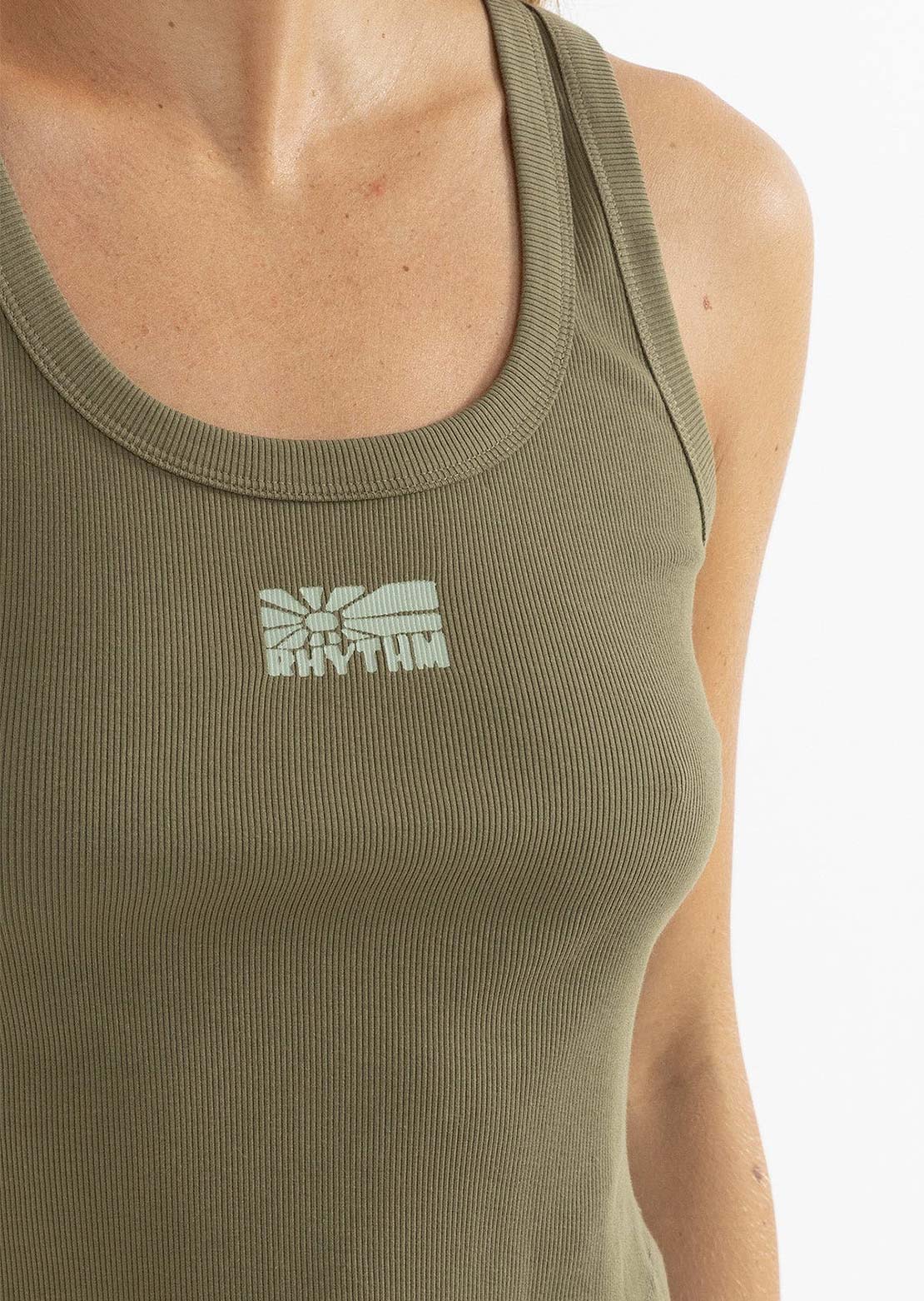 Rhythm Women's Annette Rib Tank Basil