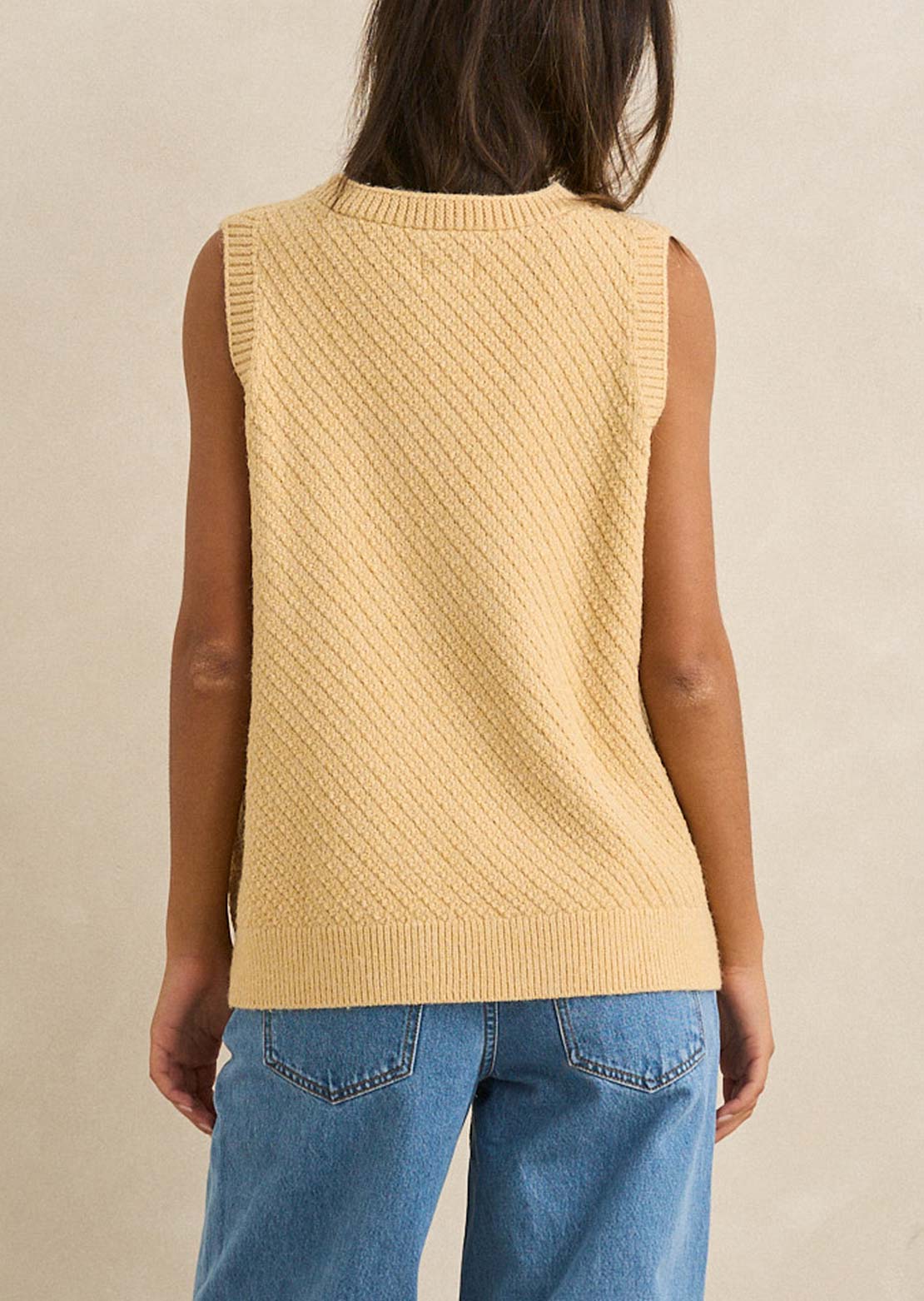 Rhythm Women's Archer Knit Vest Sand