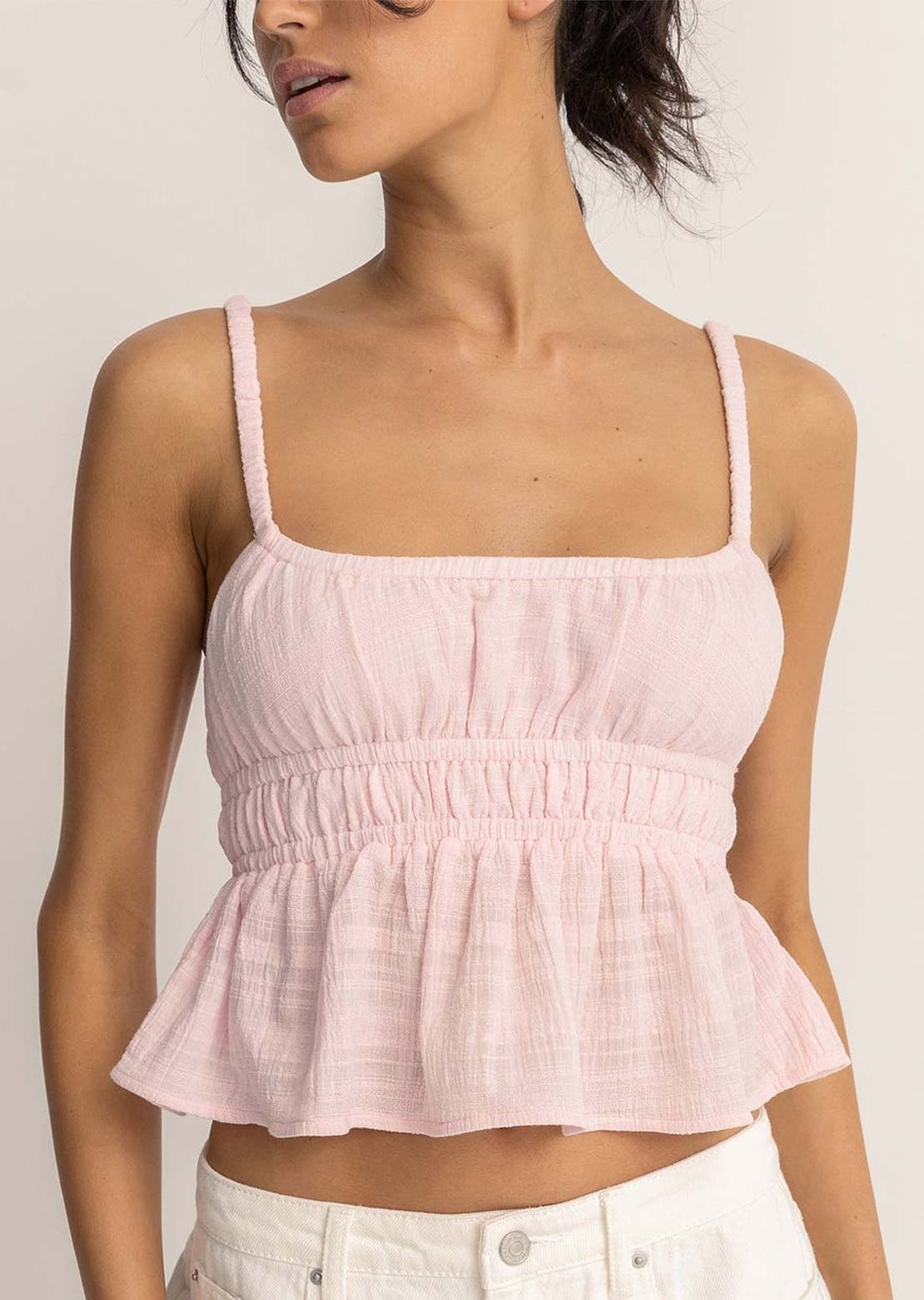 Rhythm Women's Babydoll Tank Pink