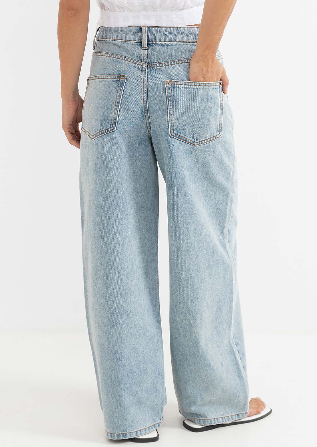 Rhythm Women's Boyfriend Jeans Blue Wash