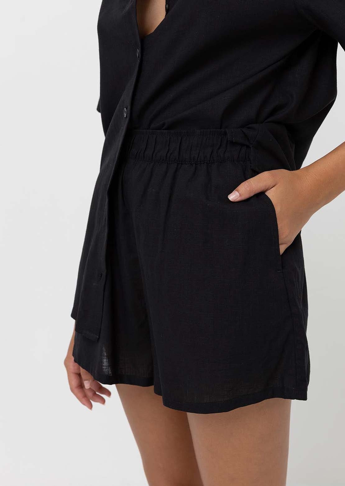 Rhythm Women's Classic Beach Shorts Black