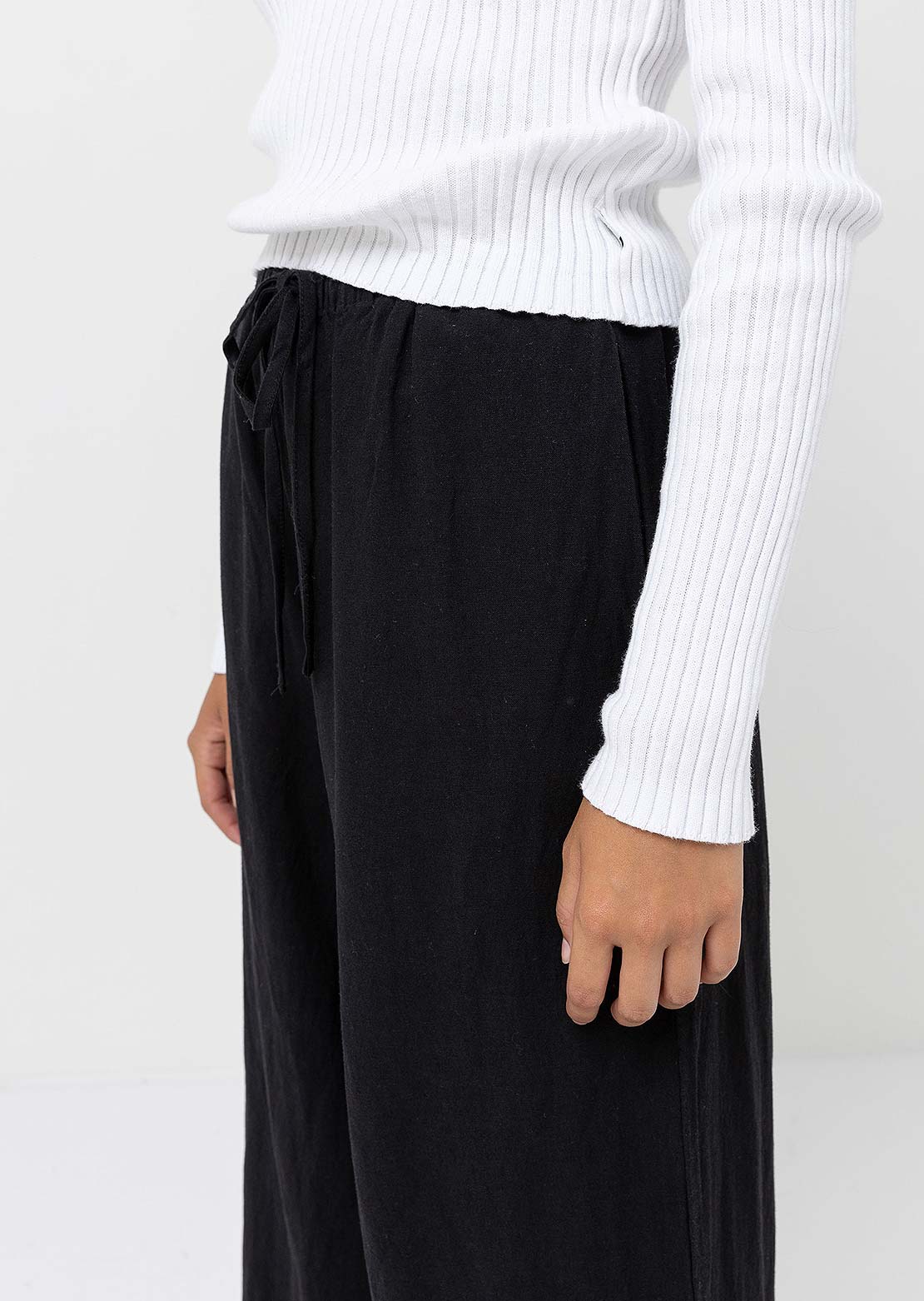 Rhythm Women's Classic Drawstring Pants Black