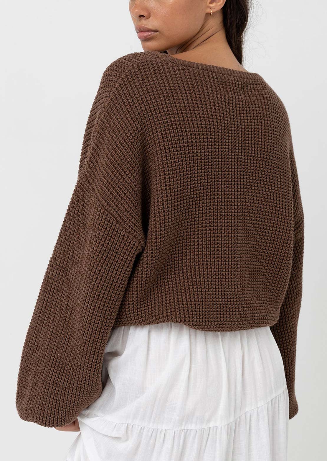 Rhythm Women's Classic Knit Jumper Chocolate