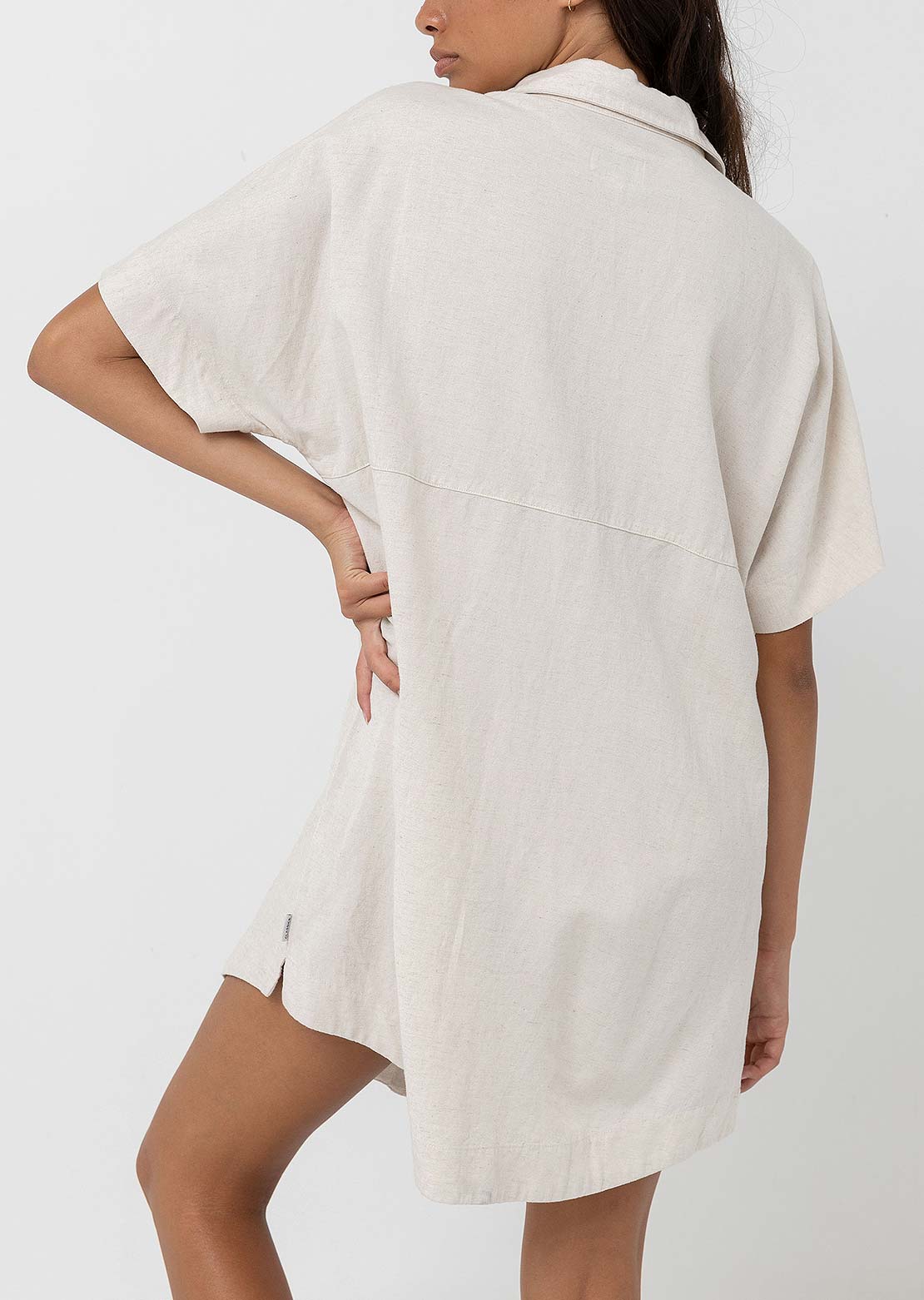 Rhythm Women's Classic Shirt Dress Oat