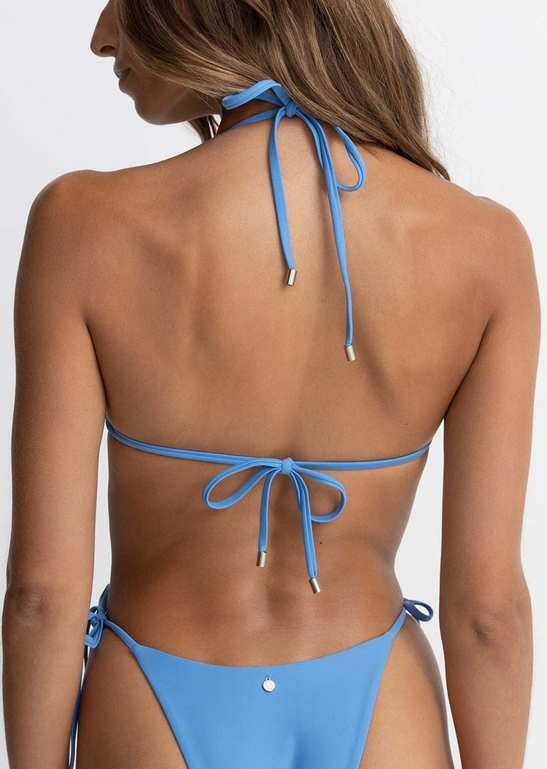 Rhythm Women's Classic Slide Tri Bikini Top Blue