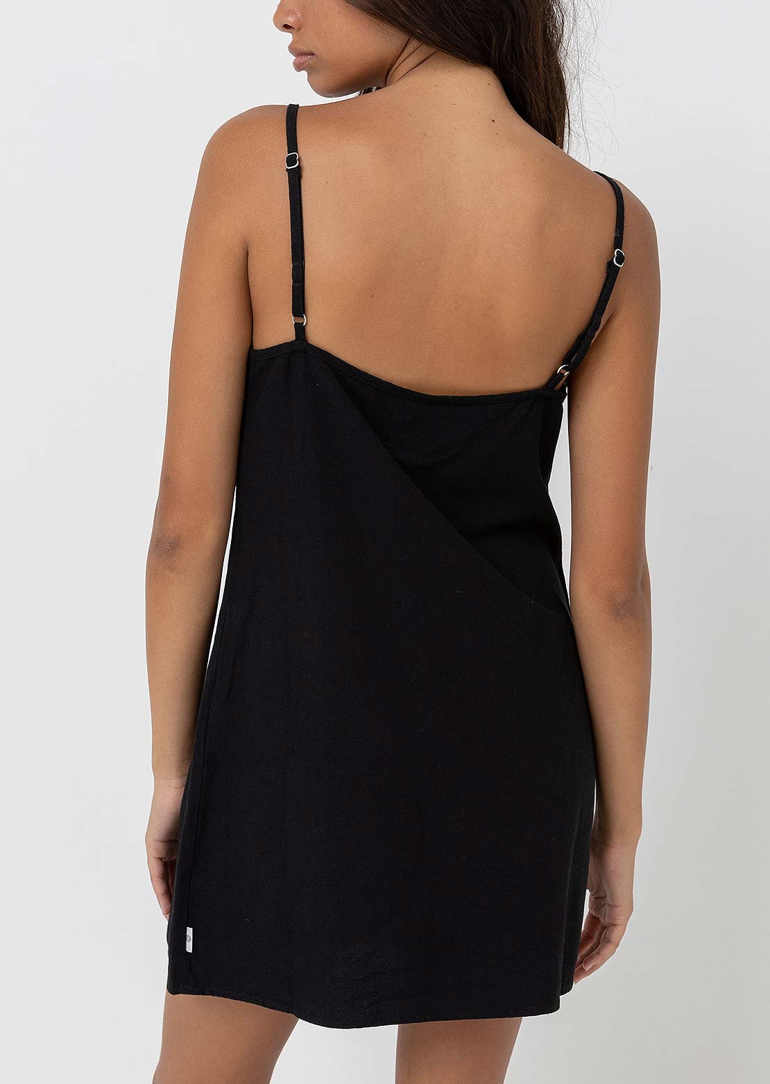 Rhythm Women's Classic Slip Dress Black
