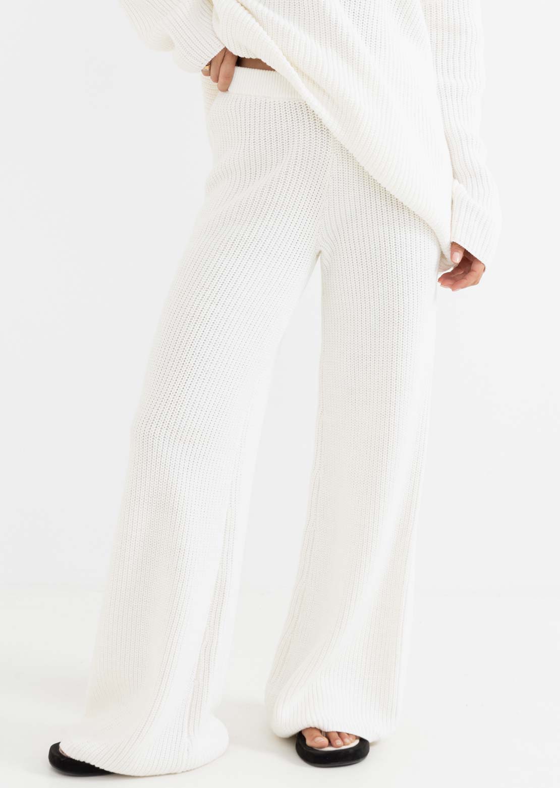 Rhythm Women's Essential Knit Pants White