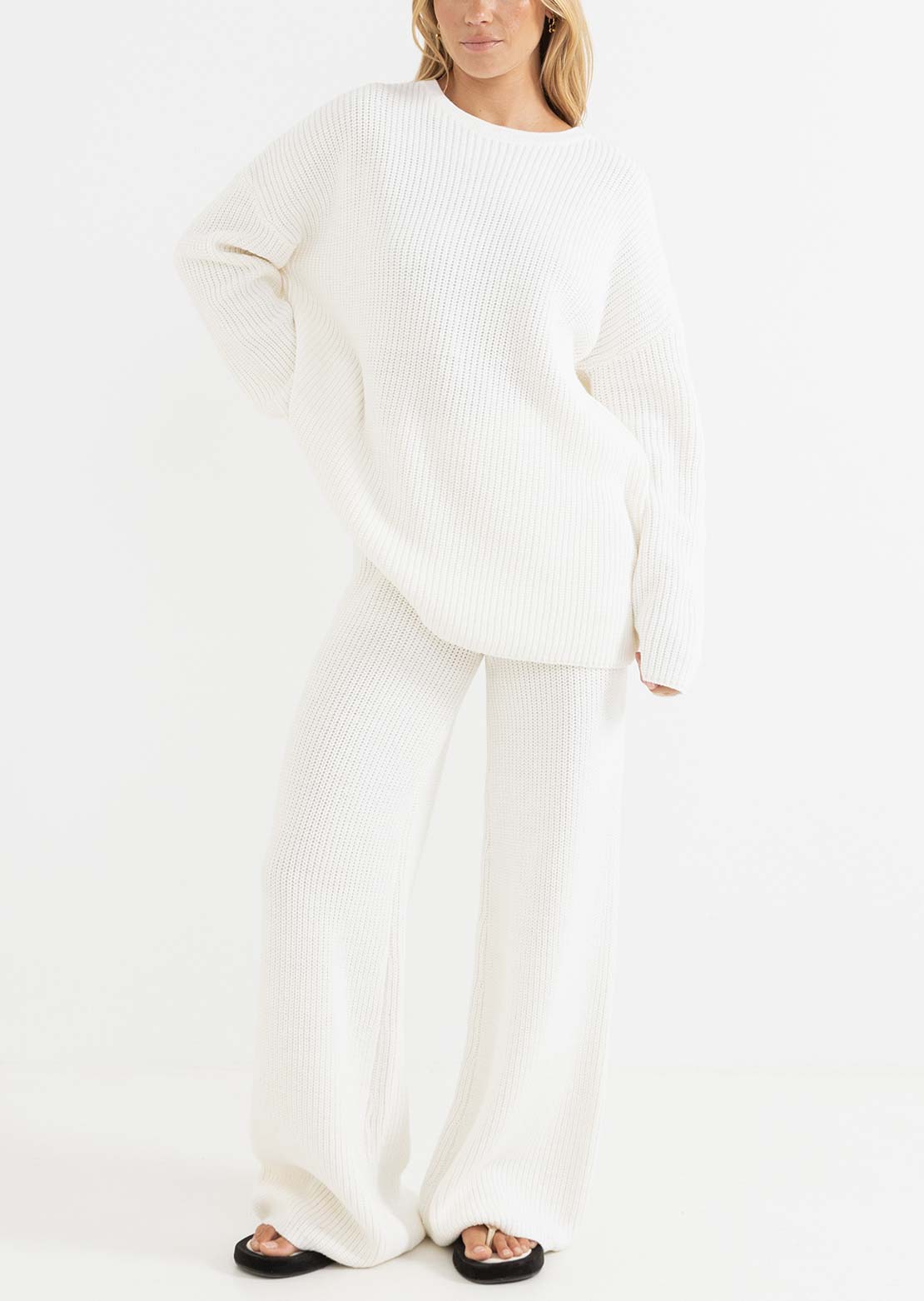 Rhythm Women's Essential Knit Pants White