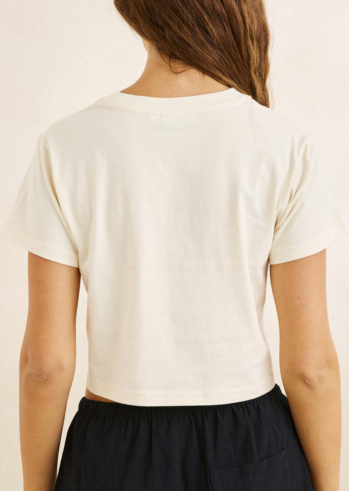 Rhythm Femmes Georgia Floral Crop Crew T-Shirt
