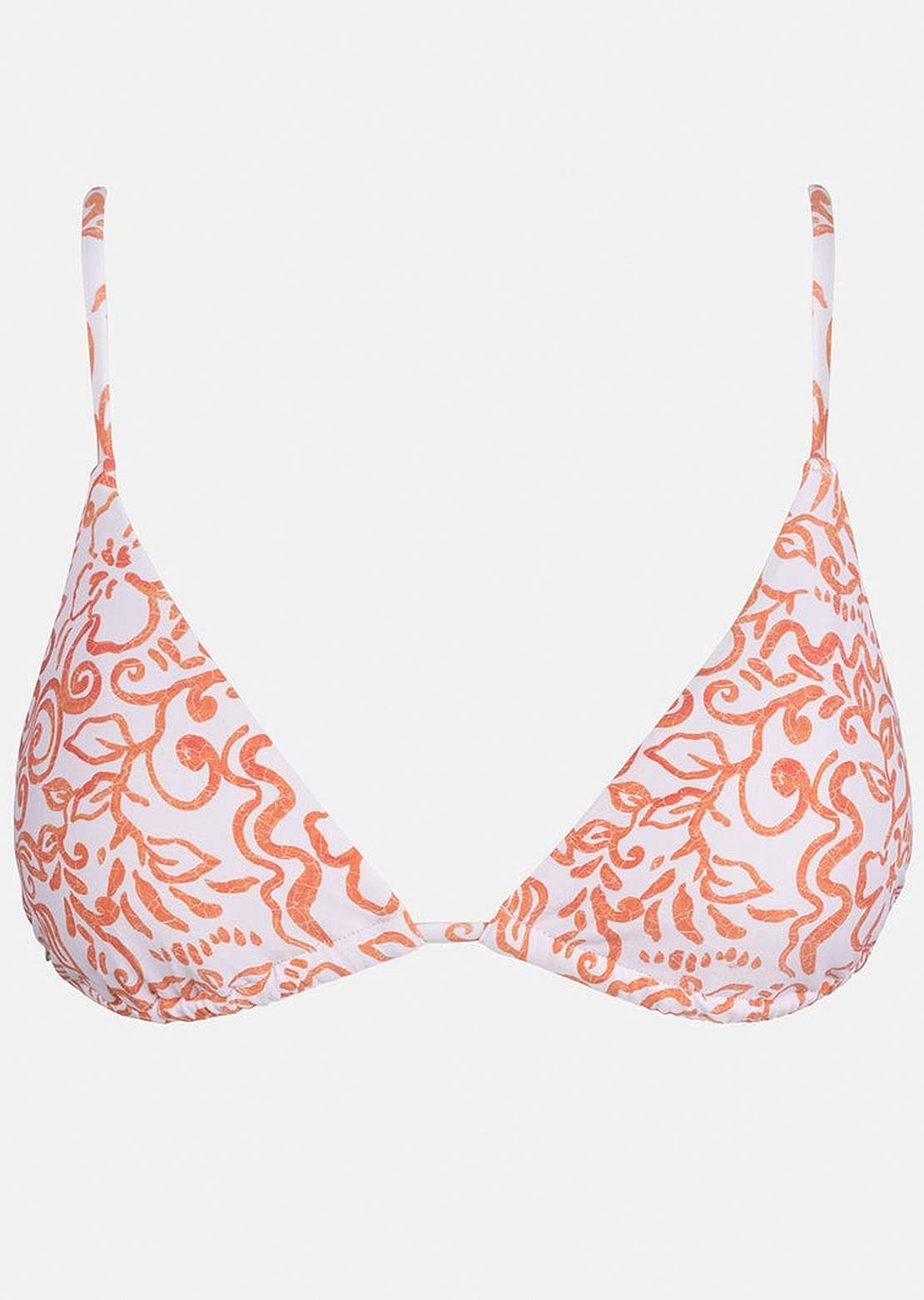 Rhythm Women's Islander Floral Slide Tri Bikini Top Rose