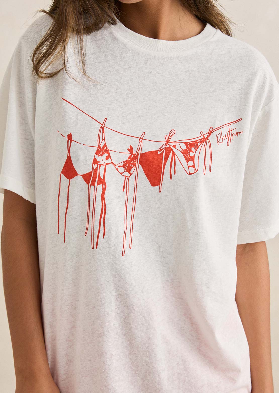 Rhythm Women's Melia Oversized T-Shirt Red