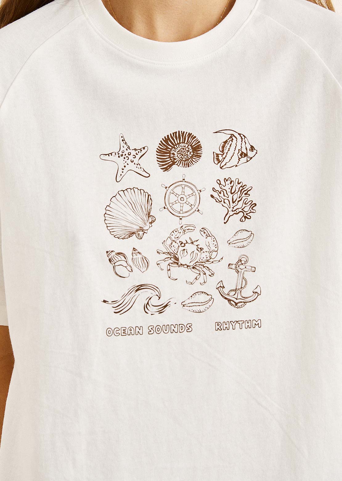 Rhythm Femmes Ocean Sounds Raglan T-Shirt