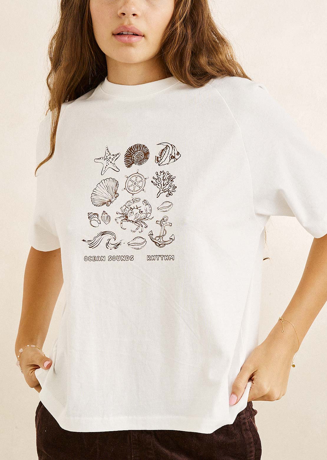 Rhythm Femmes Ocean Sounds Raglan T-Shirt