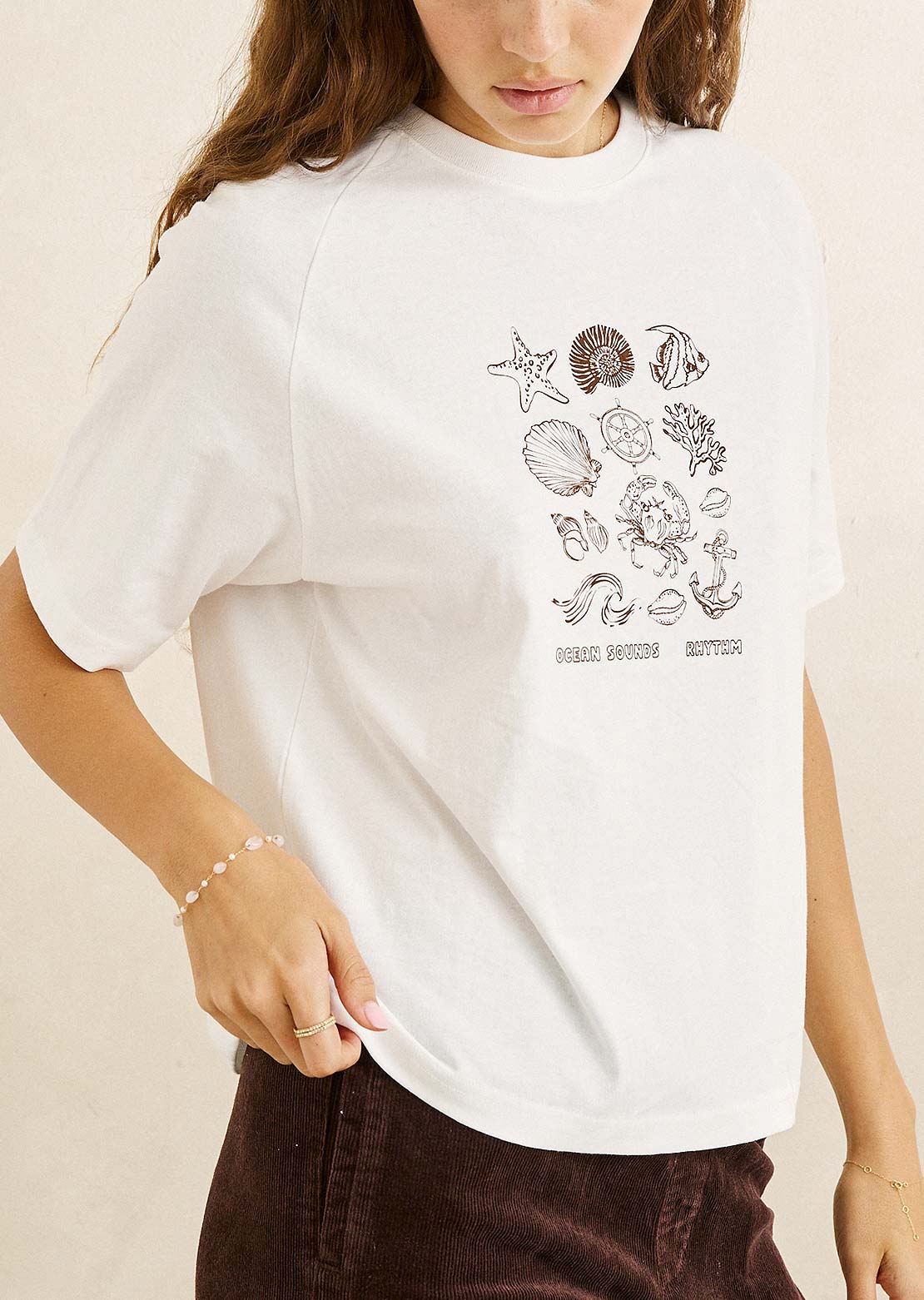 Rhythm Femmes Ocean Sounds Raglan T-Shirt