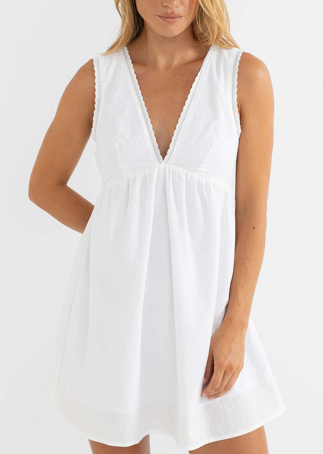 Rhythm Women's Presley Dress Off White
