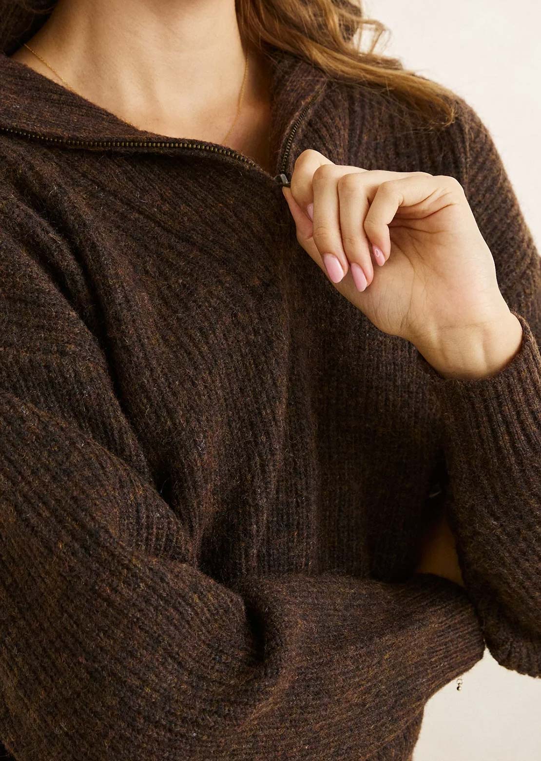 Rhythm Women's Quincy Zip Knit Sweater