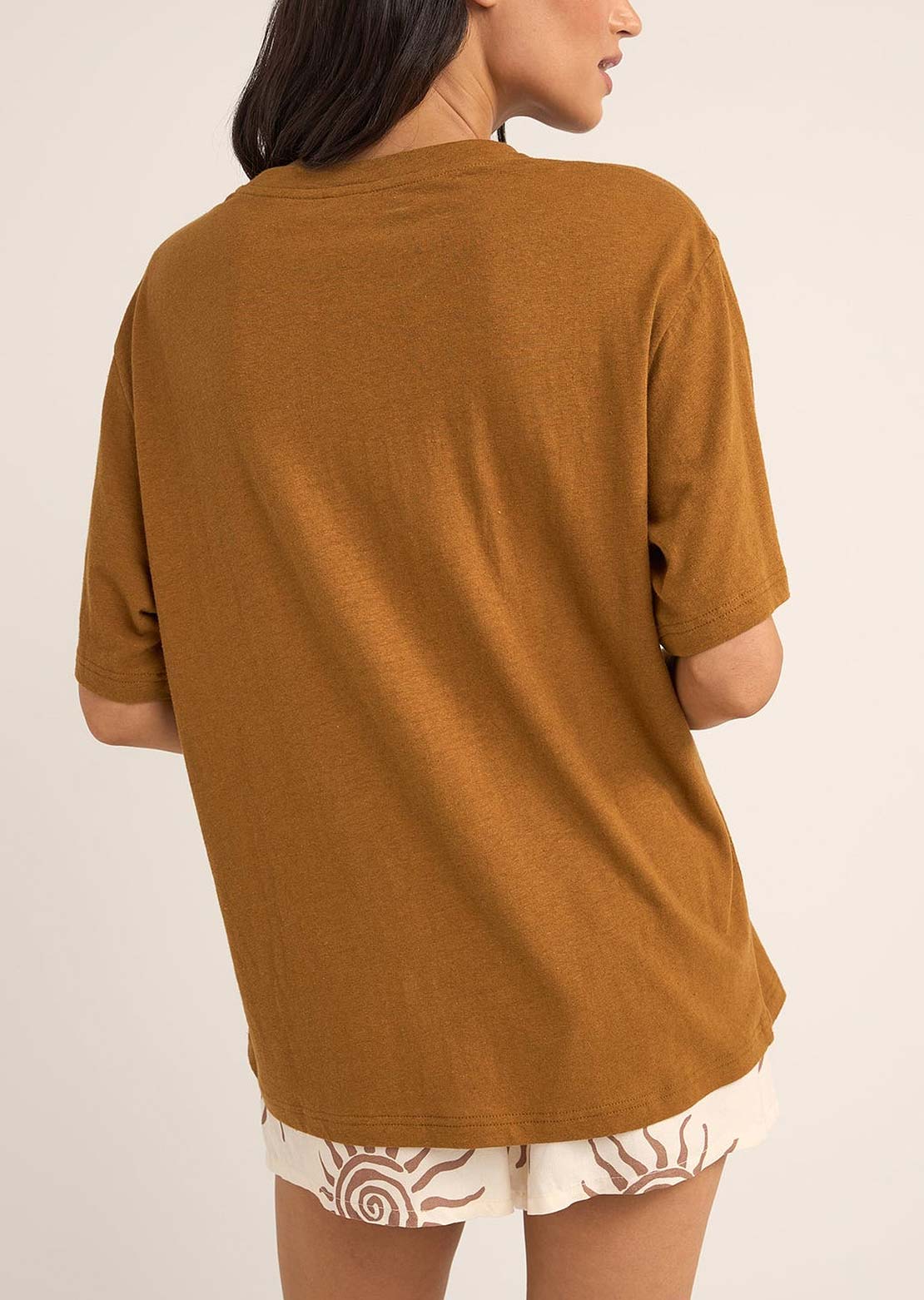 Rhythm Women's Seafarer Oversized T-Shirt Brown