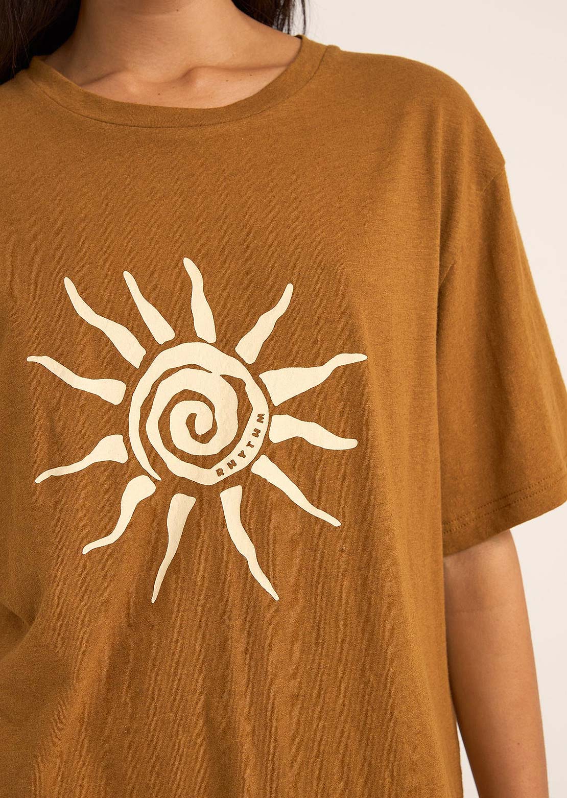 Rhythm Women's Seafarer Oversized T-Shirt Brown