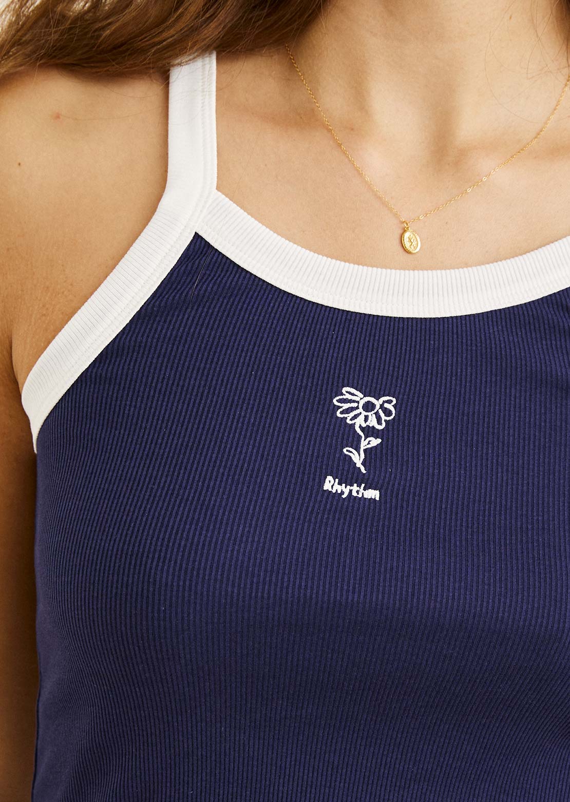 Rhythm Women's Seaside Tank Top Dark Blue
