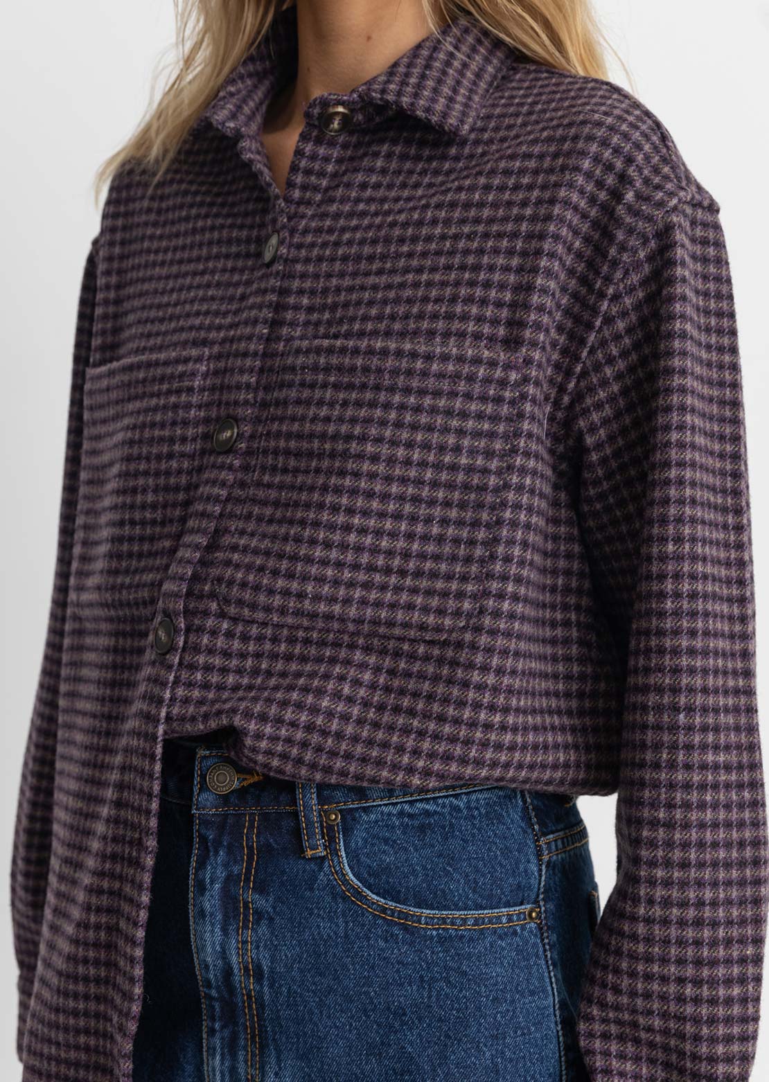Rhythm Women's Shorebreak Shacket Plum