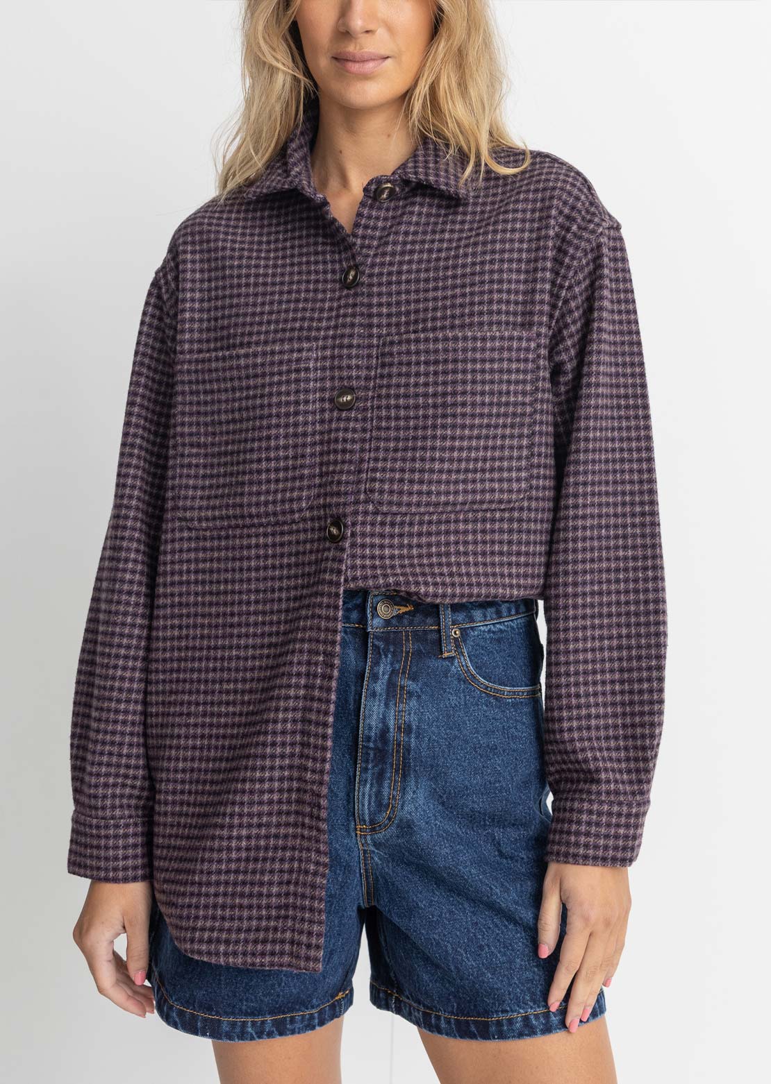 Rhythm Women's Shorebreak Shacket Plum