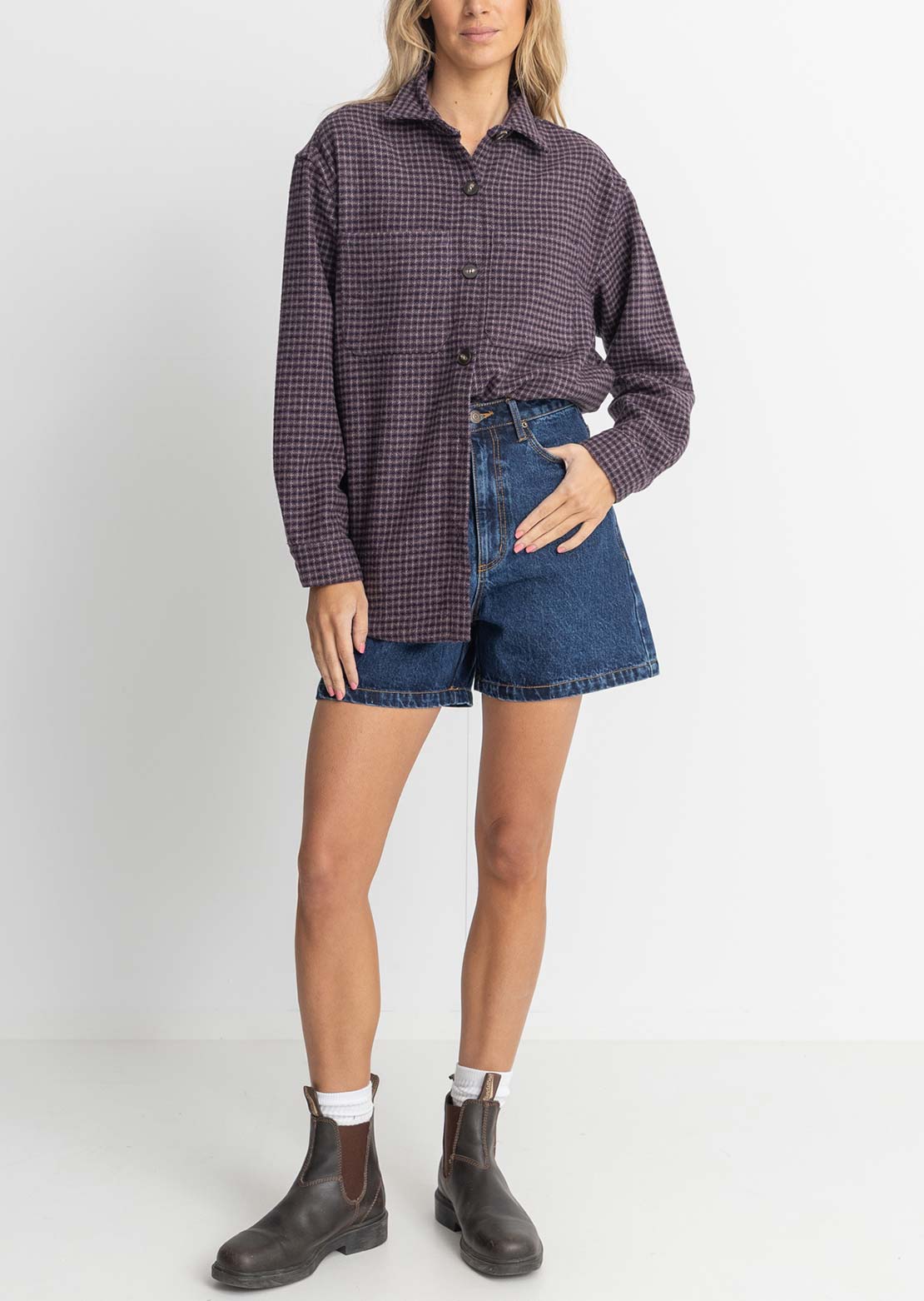 Rhythm Women's Shorebreak Shacket Plum