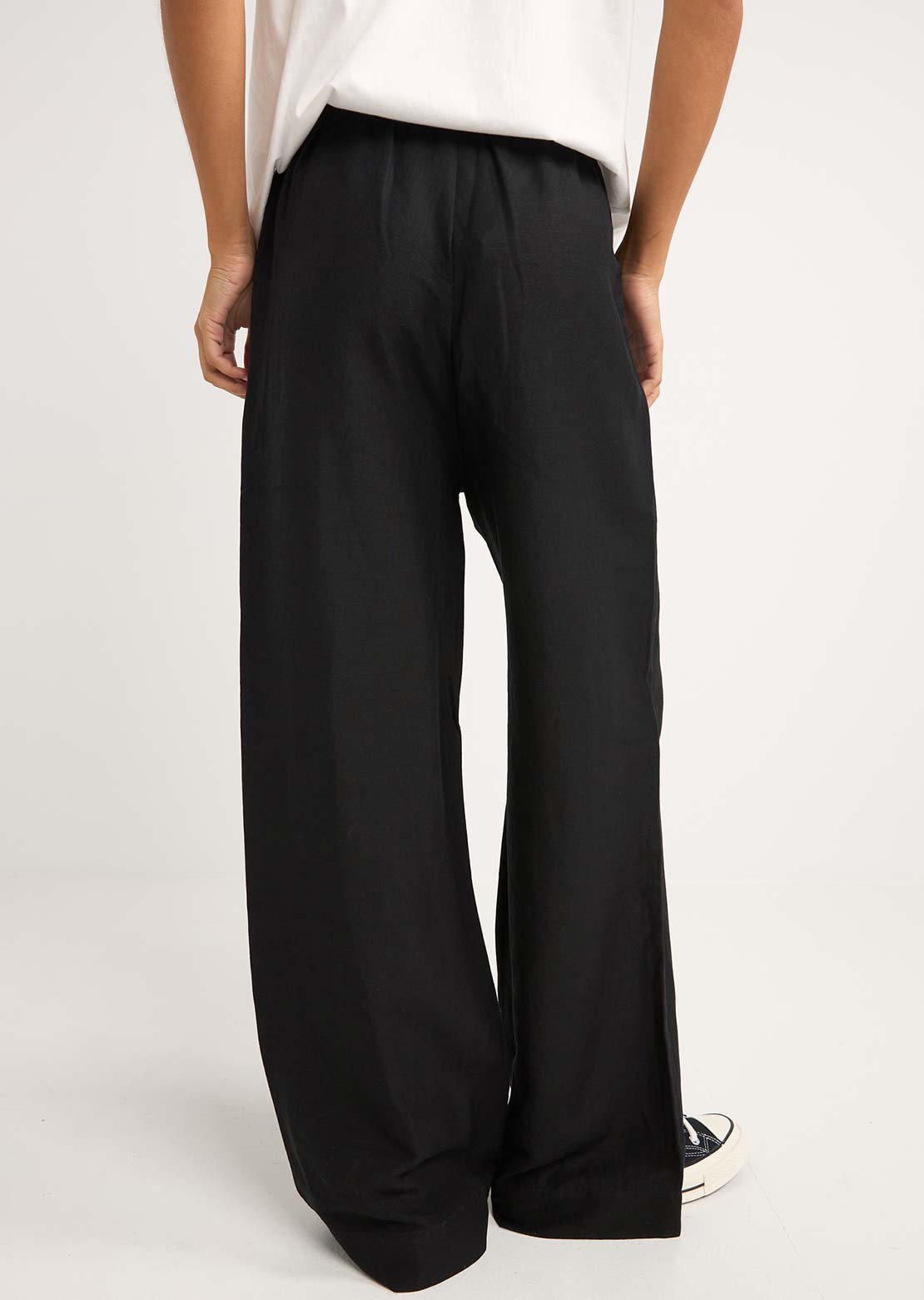 Rhythm Women's Stevie Wide Leg Pants Black