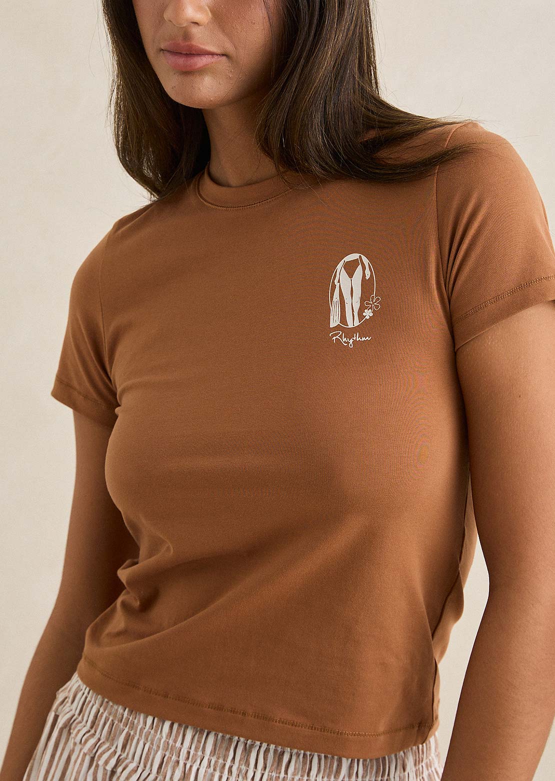 Rhythm Women's Sunny Everyday T-Shirt Chocolate