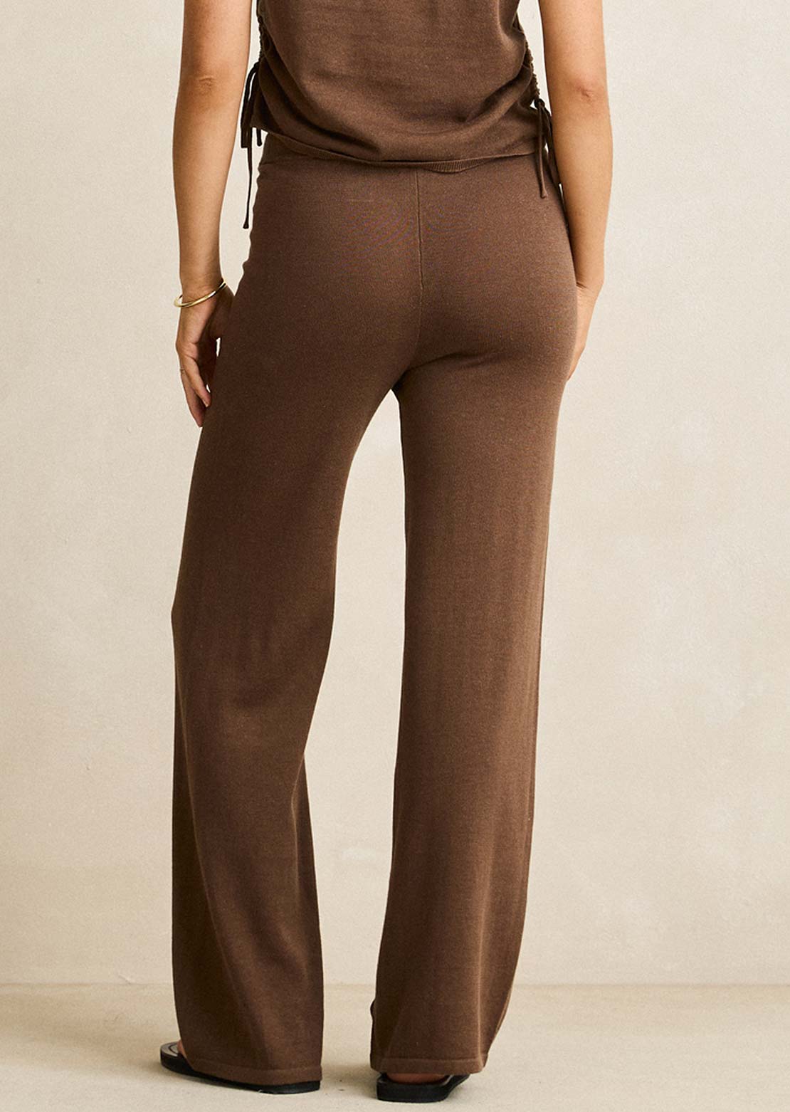 Rhythm Women's Vali Knit Pants Chocolate