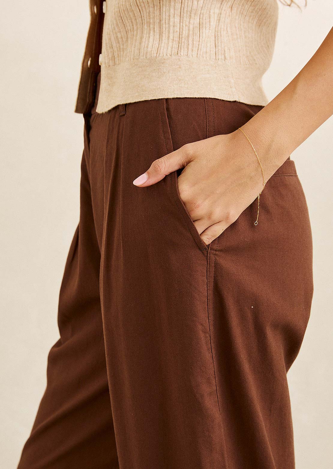 Rhythm Women's Venice Tailored Linen Pants