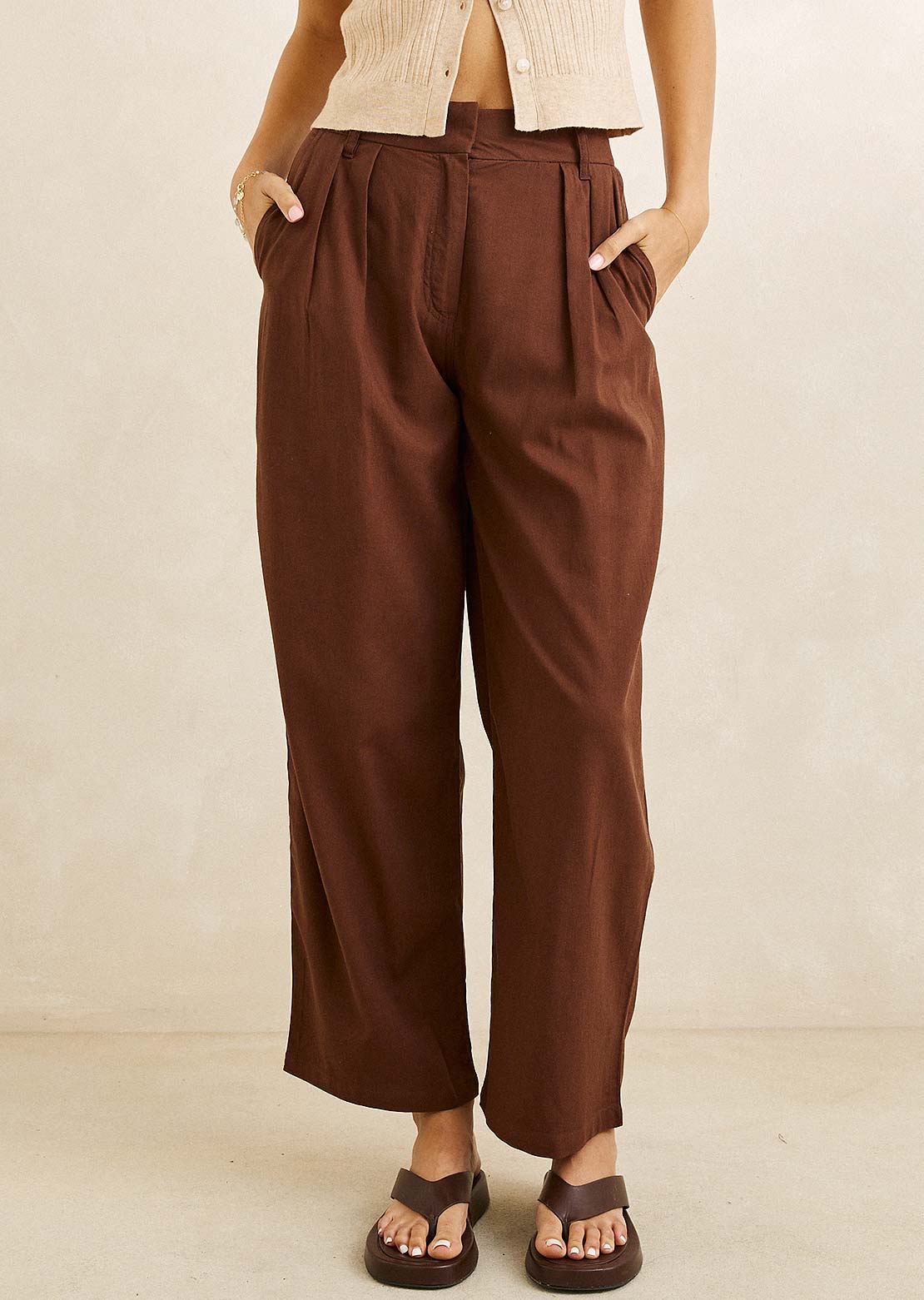 Rhythm Women's Venice Tailored Linen Pants