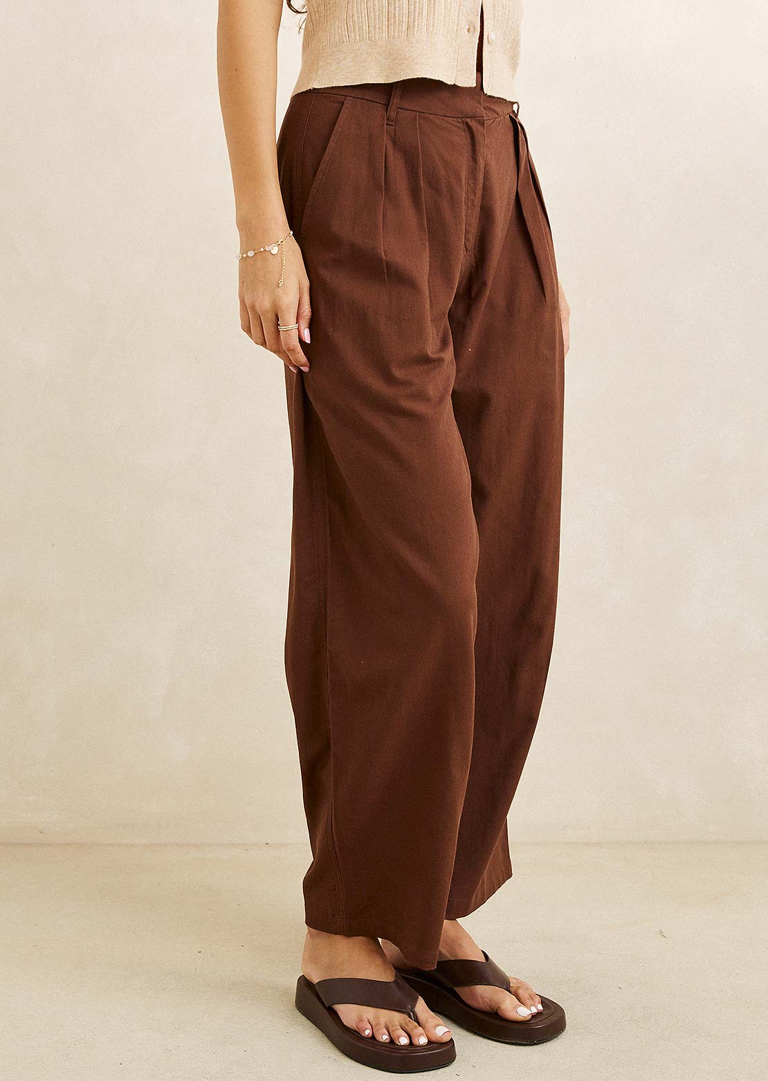 Rhythm Women's Venice Tailored Linen Pants