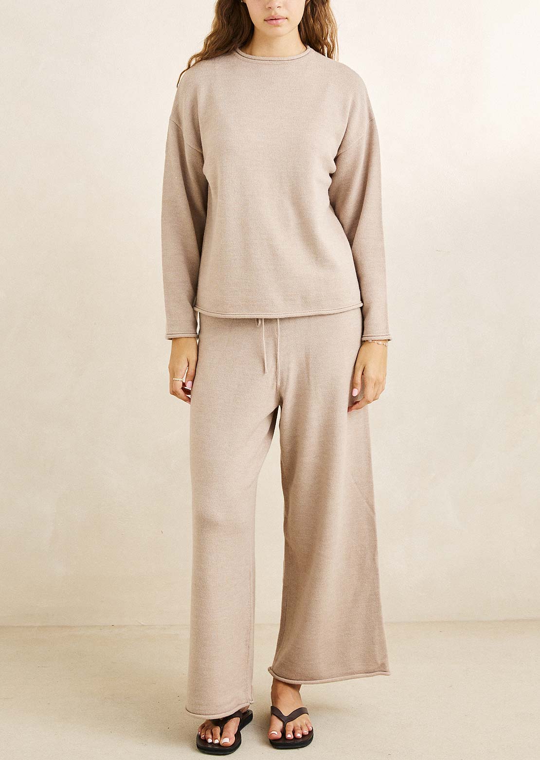 Rhythm Women's Willa Rolled Hem Knit Pants