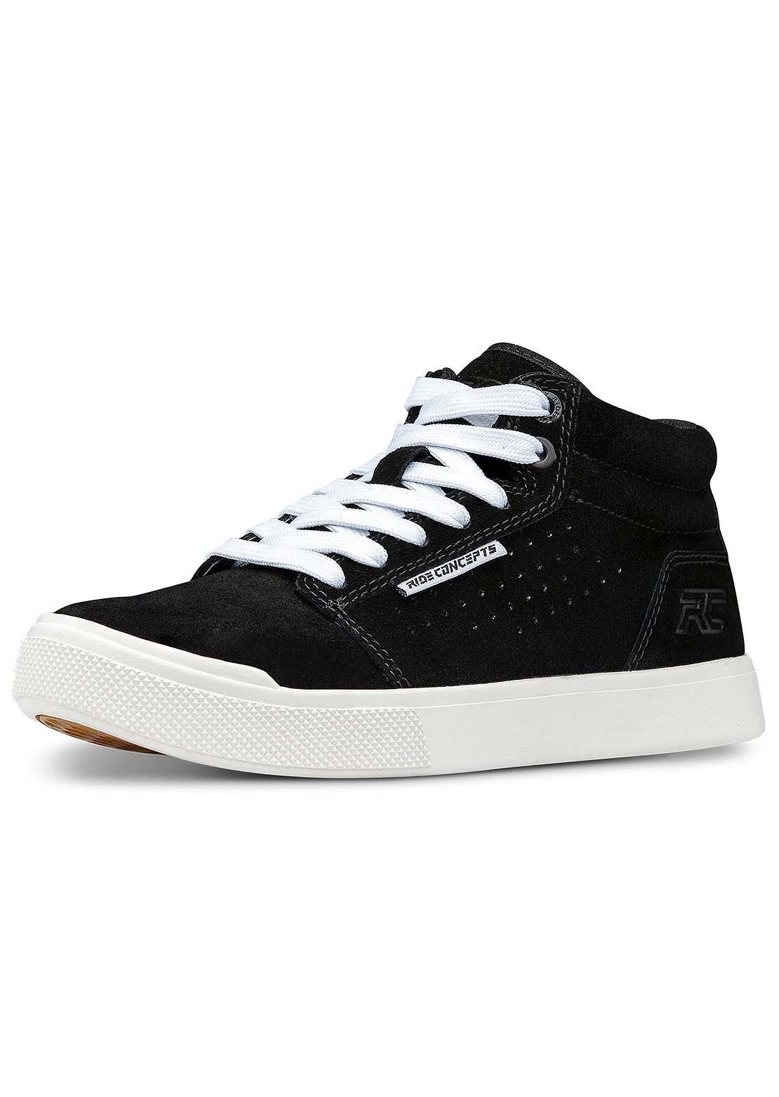 Ride Concepts Junior Vice Mid Flat Shoes Black/White