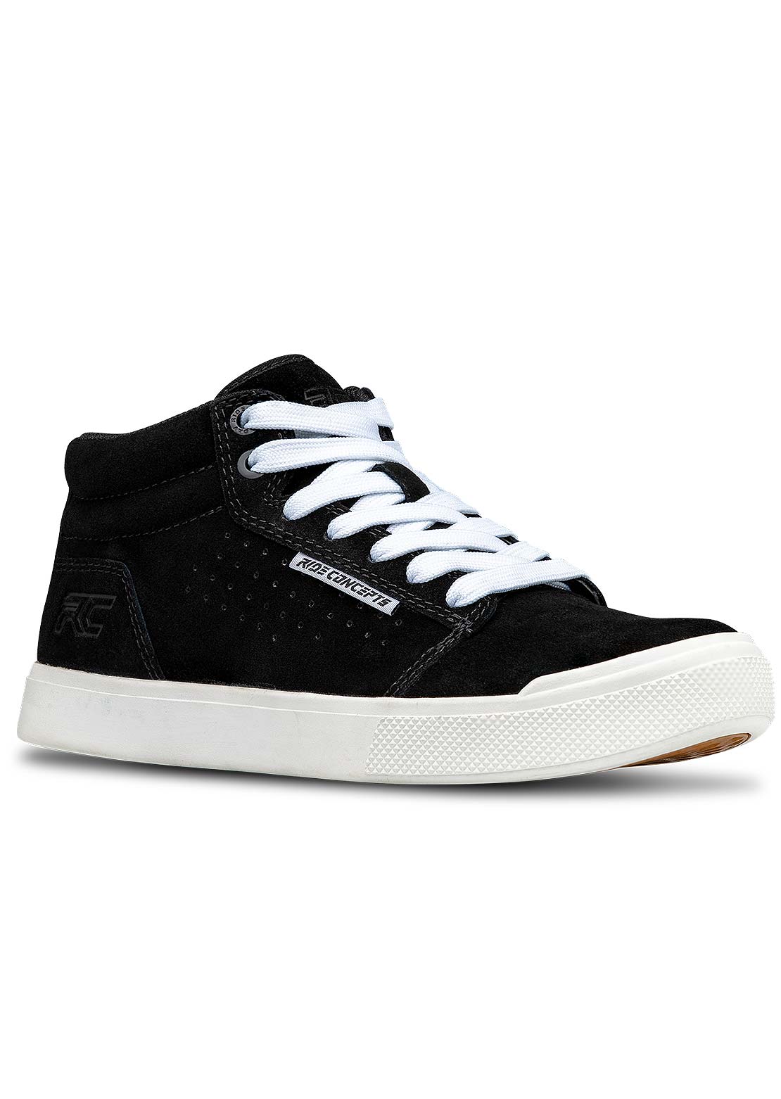 Ride Concepts Junior Vice Mid Flat Shoes Black/White