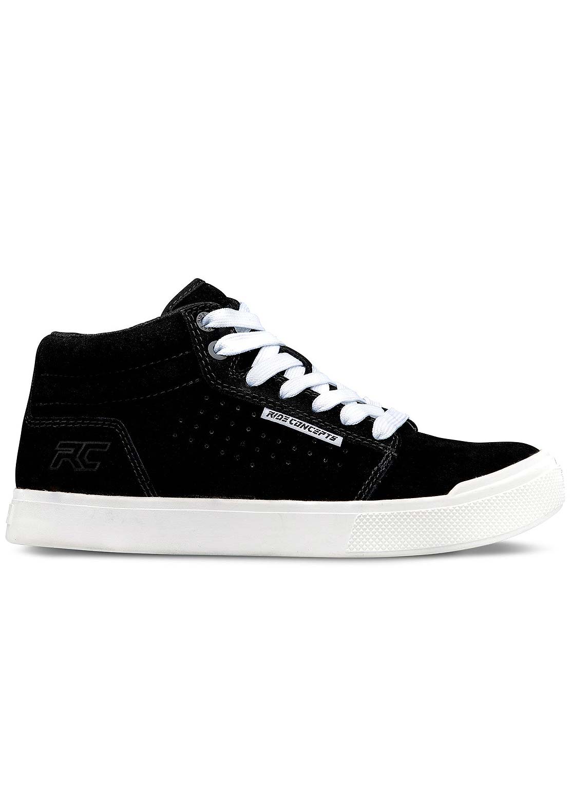 Ride Concepts Junior Vice Mid Flat Shoes Black/White