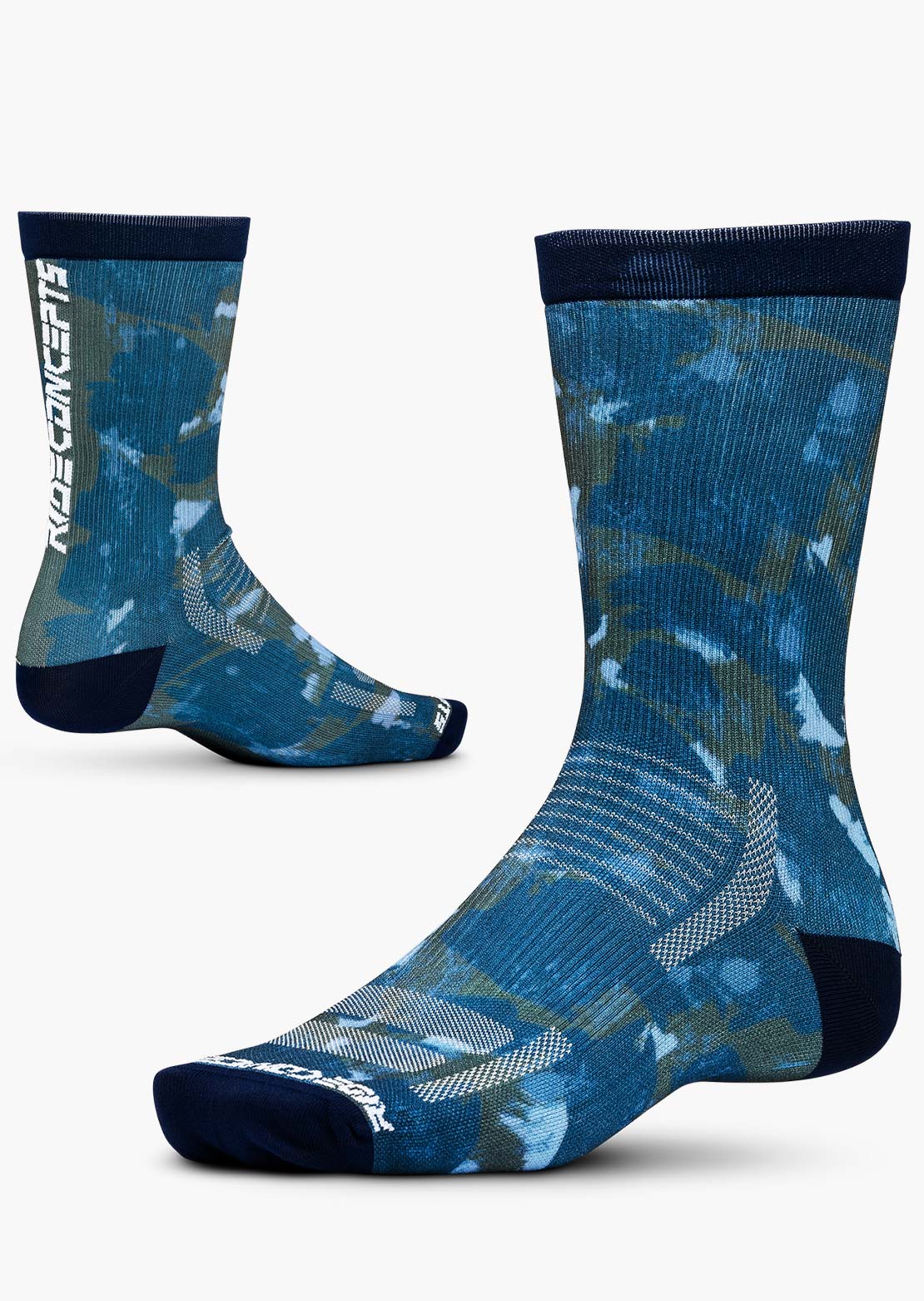Ride Concepts Martis Synthetic 8" Socks Blue Camo