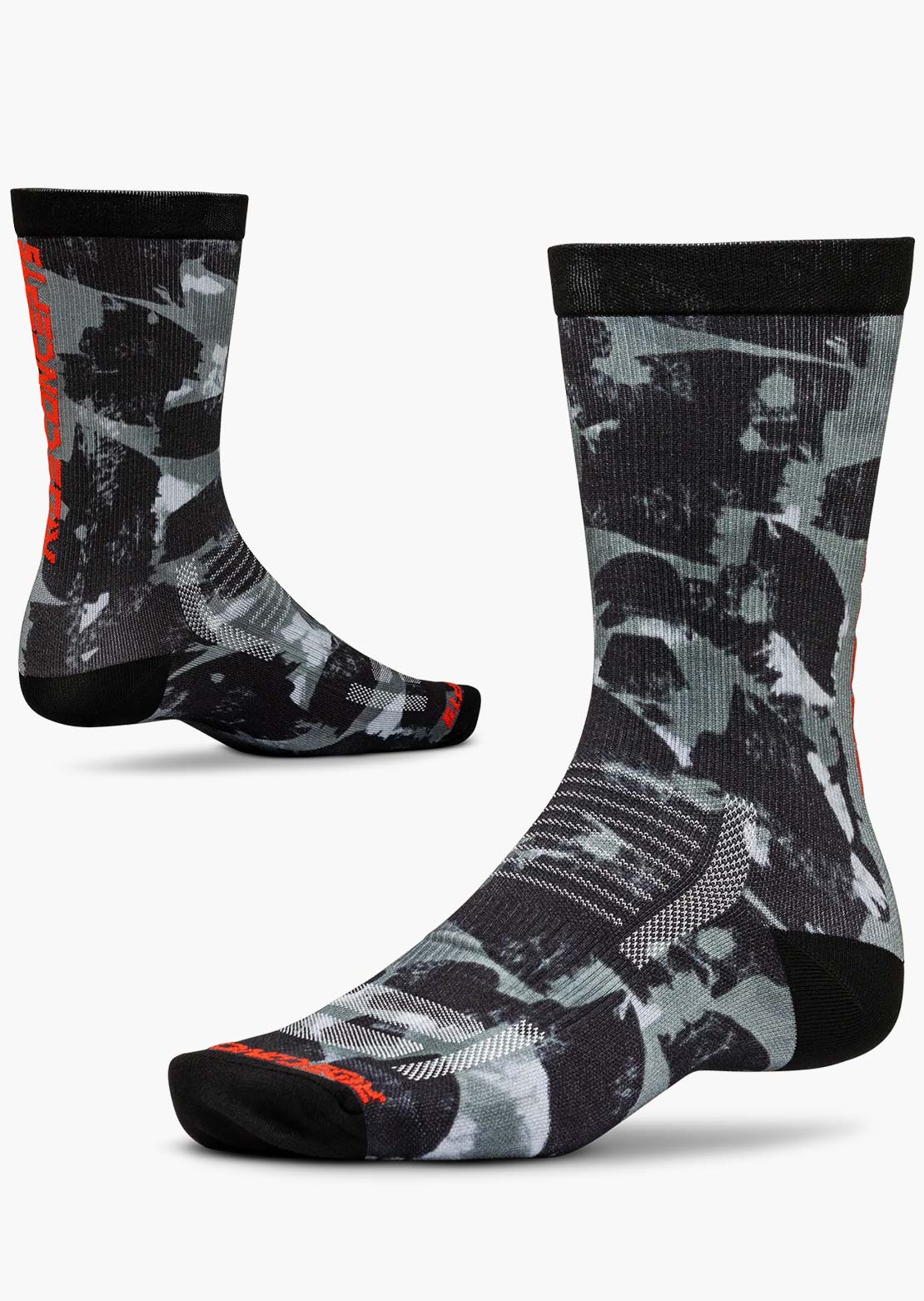 Ride Concepts Martis Synthetic 8" Socks Charcoal Camo
