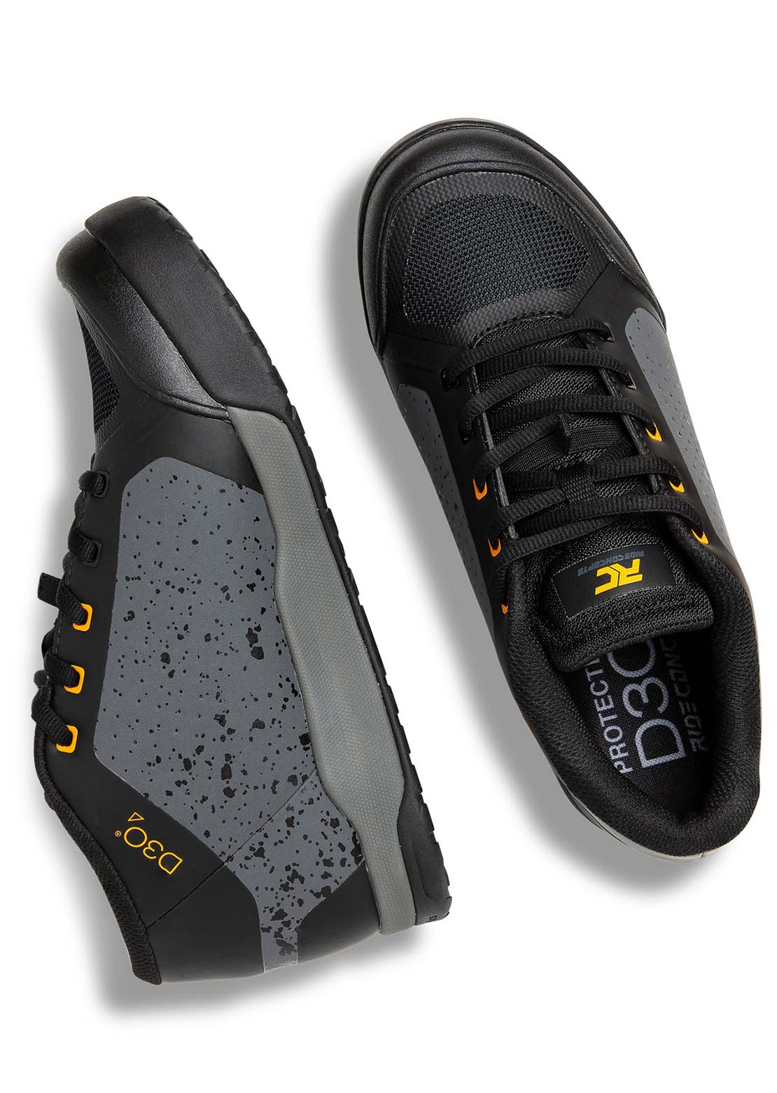 Ride Concepts Men's Powerline Shoes Black/Mandarin