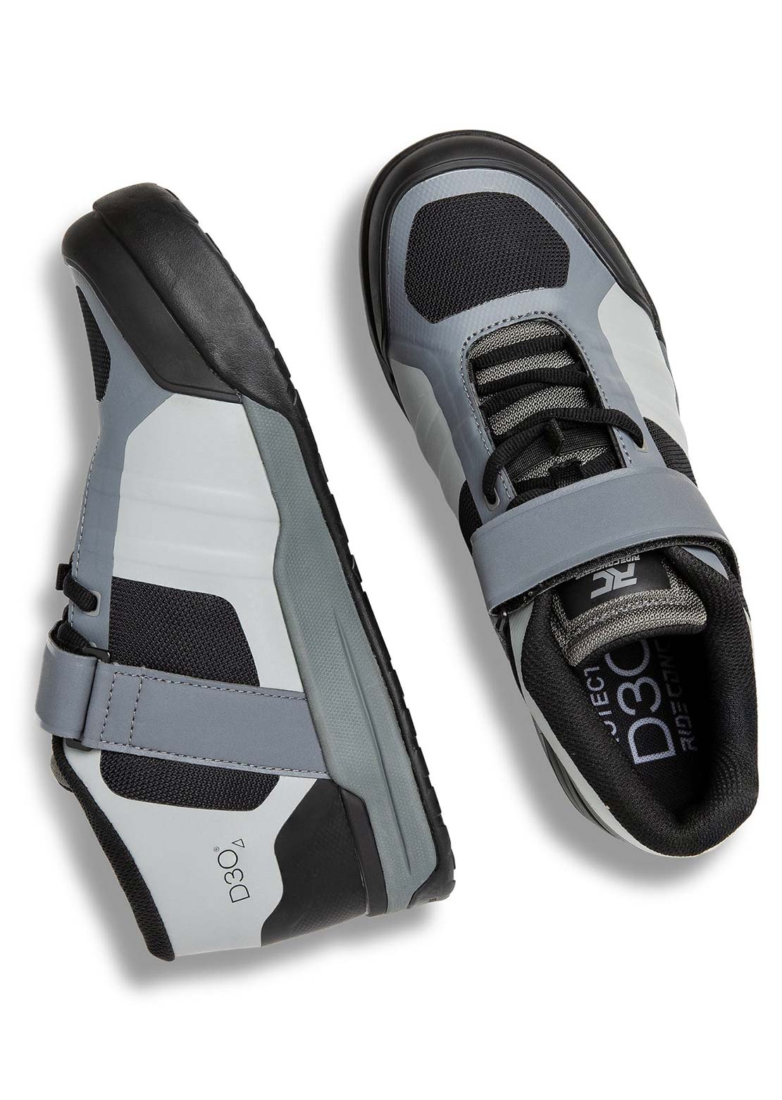 Ride Concepts Men's Transition Clip Shoes Charcoal/Grey