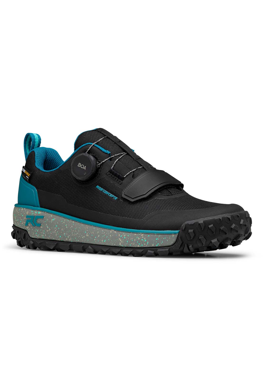 Ride Concepts Women's Flume Flat Shoes Black/Tahoe Blue