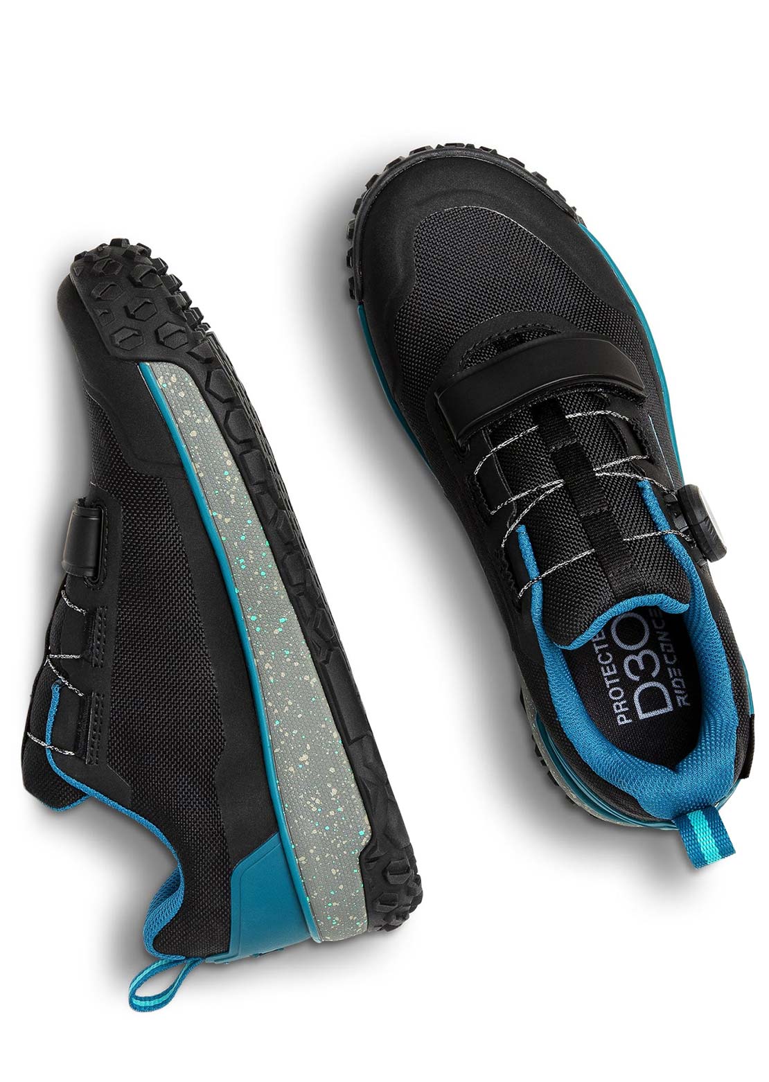 Ride Concepts Women's Flume Flat Shoes Black/Tahoe Blue