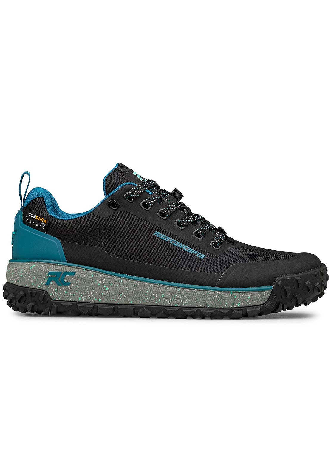 Ride Concepts Women's Flume Flat Shoes Black/Tahoe Blue
