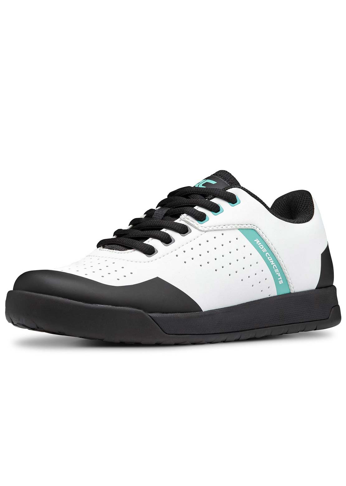 Ride Concepts Women's Hellion Elite Flat Shoes White/Aqua