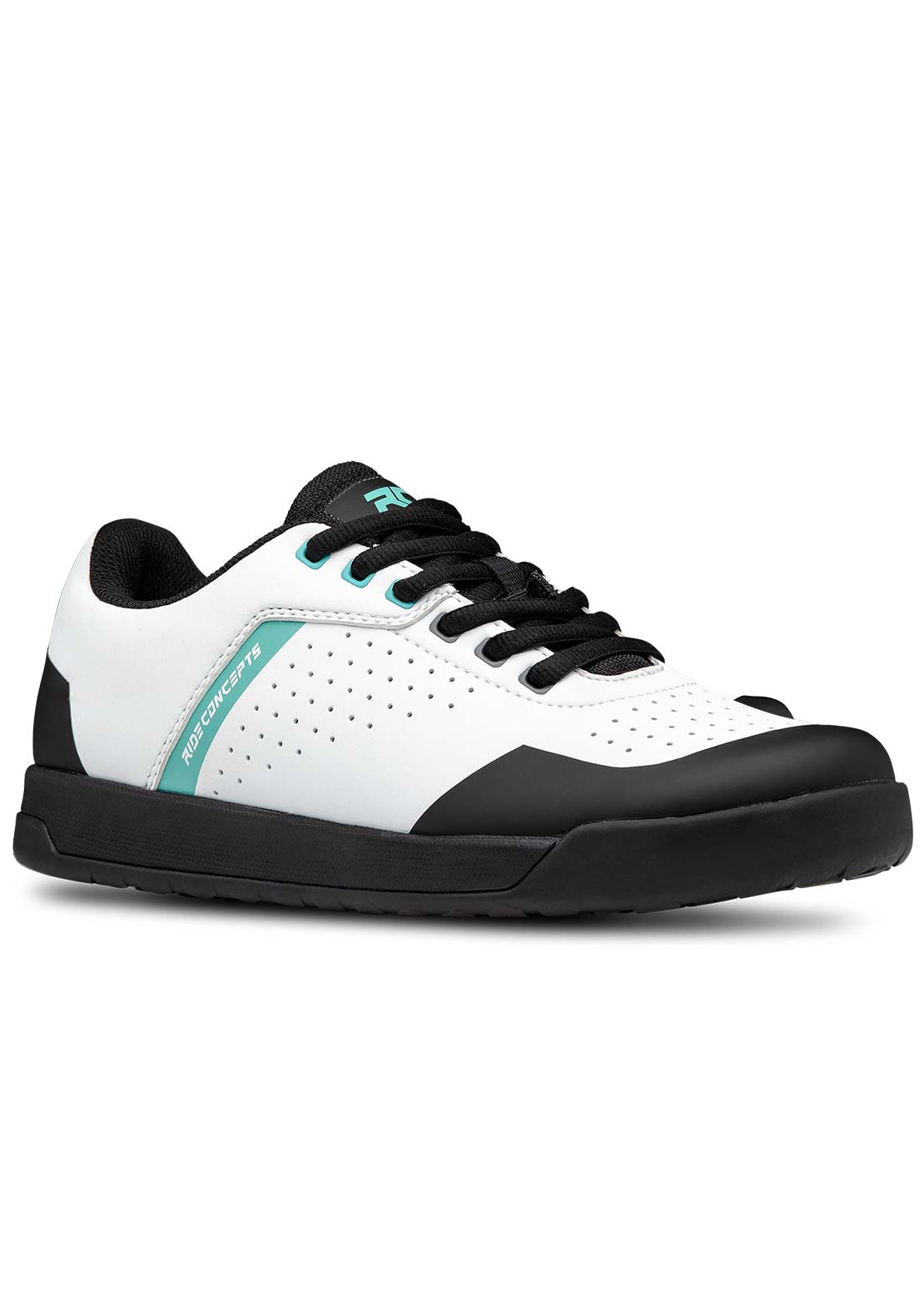 Ride Concepts Women's Hellion Elite Flat Shoes White/Aqua
