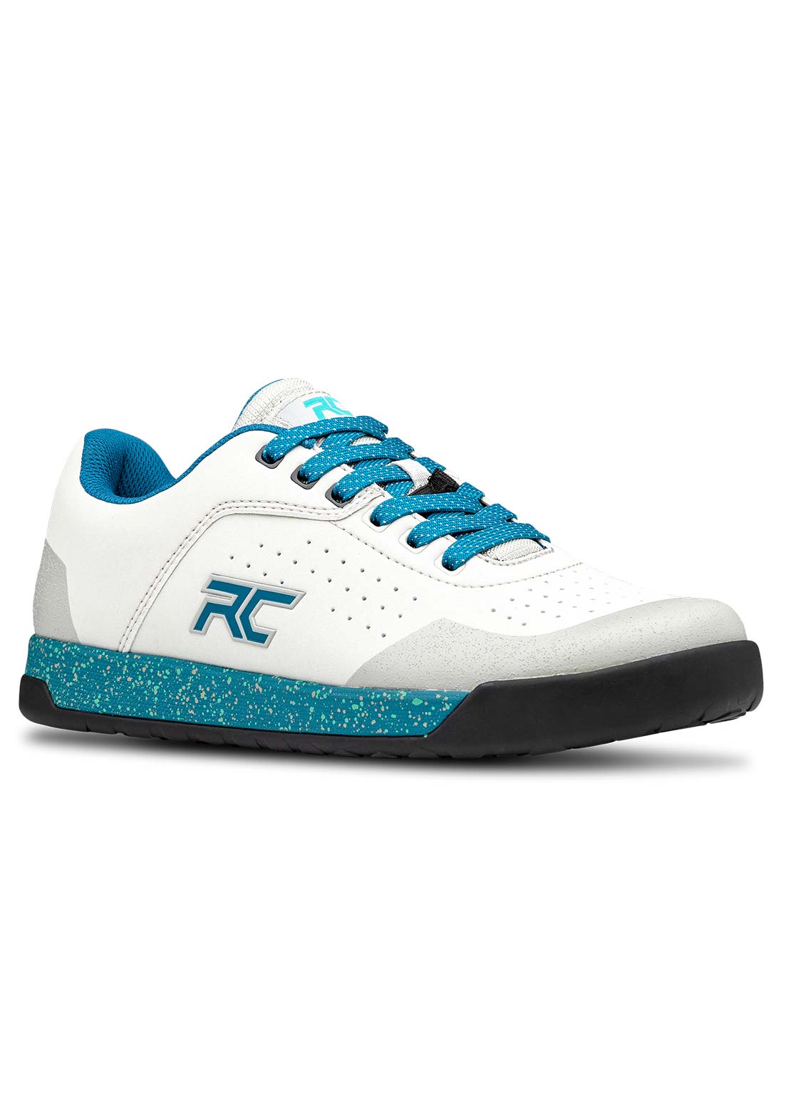 Ride Concepts Women's Hellion Flat Shoes Grey/Tahoe Blue